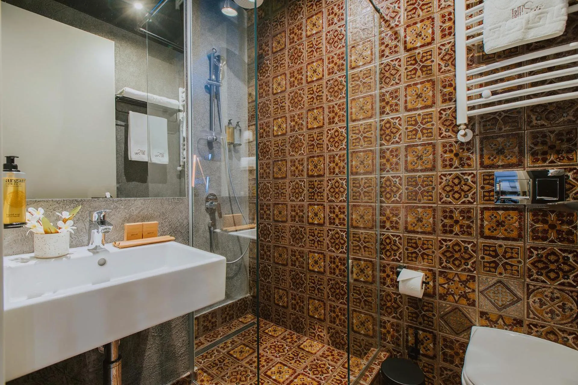 Bathroom in TbiliSee Hotel