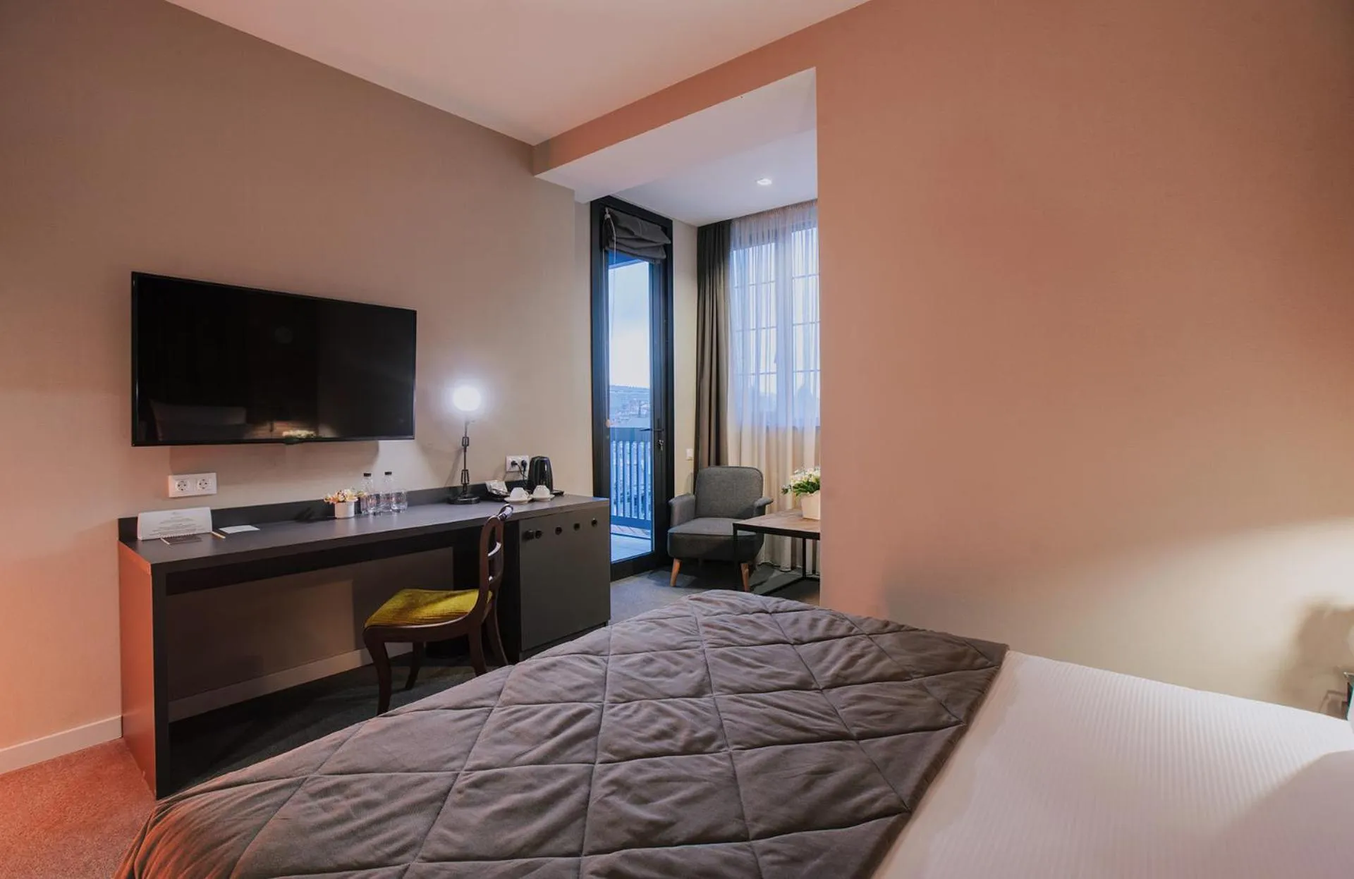 Photo of the whole room, Bed in TbiliSee Hotel