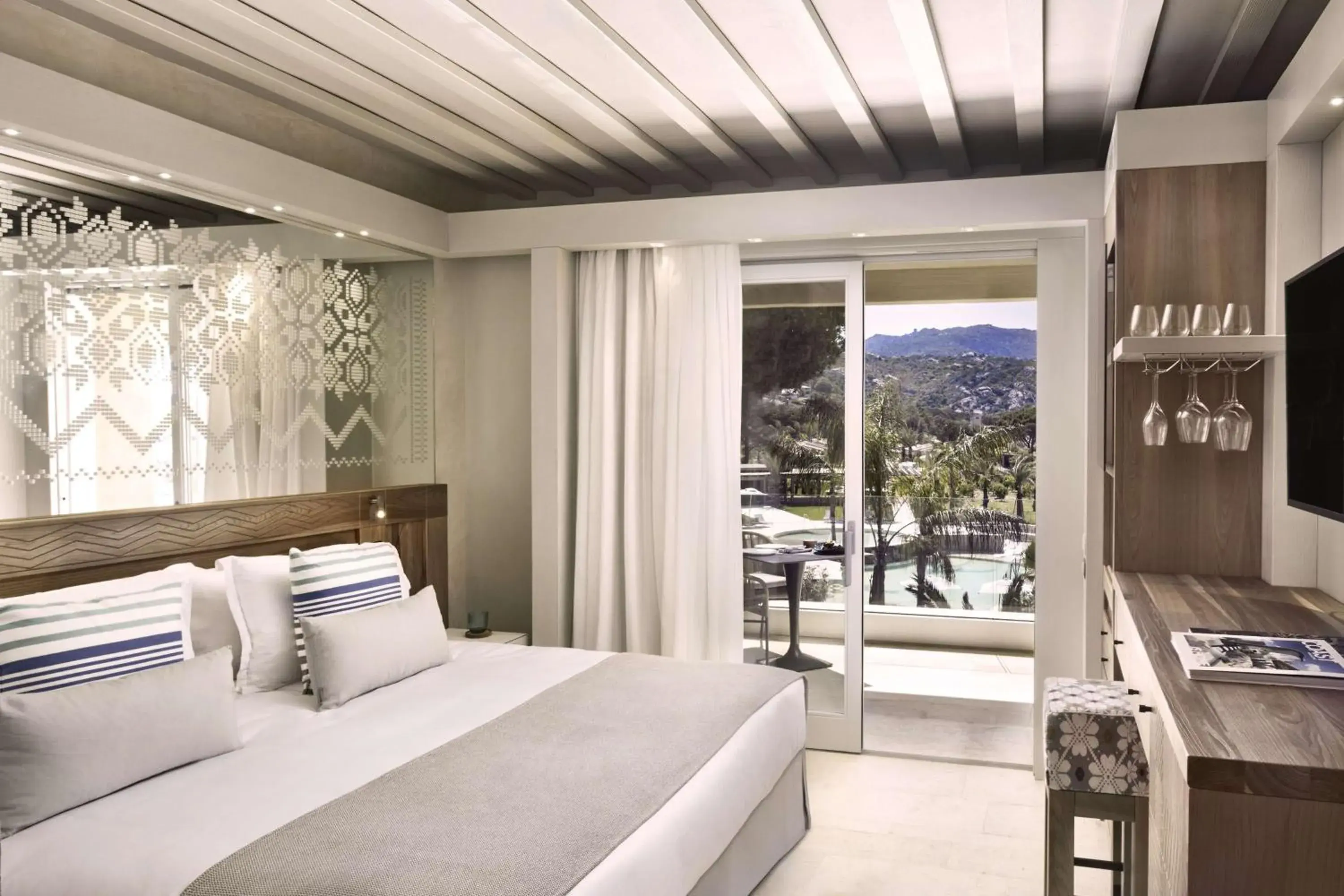 Bedroom, Bed in 7Pines Resort Sardinia - A Destination By Hyatt Bedroom, Bed in 7Pines Resort Sardinia - A Destination By Hyatt