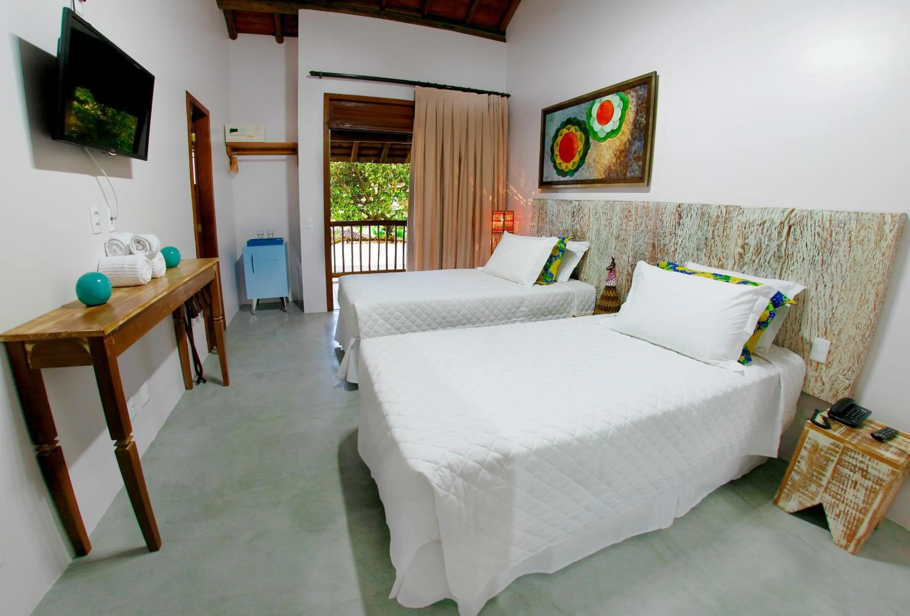 Patio, Bed in Pousada Villa Maeva Itacare