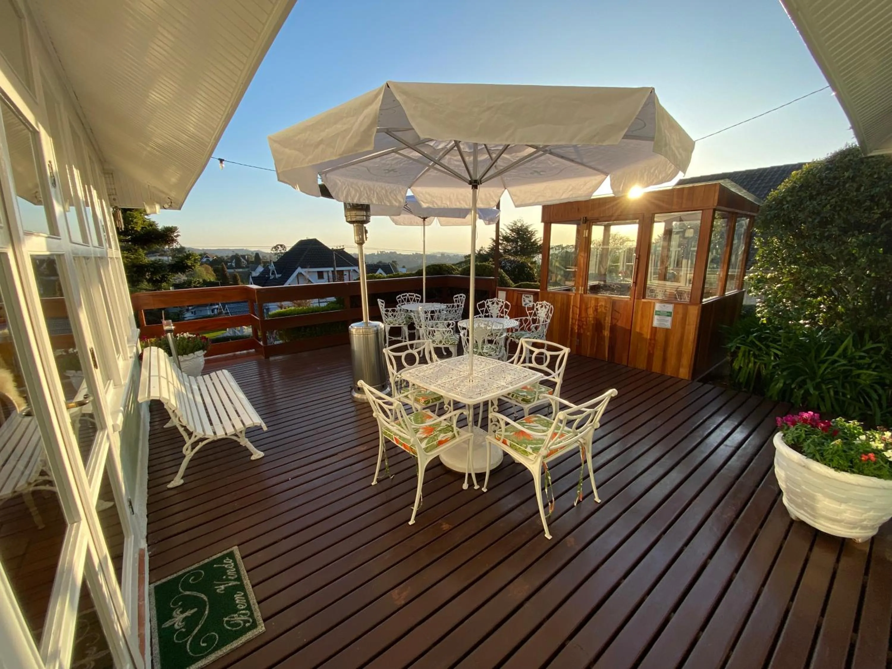 Patio in Pousada Chateau Colinas