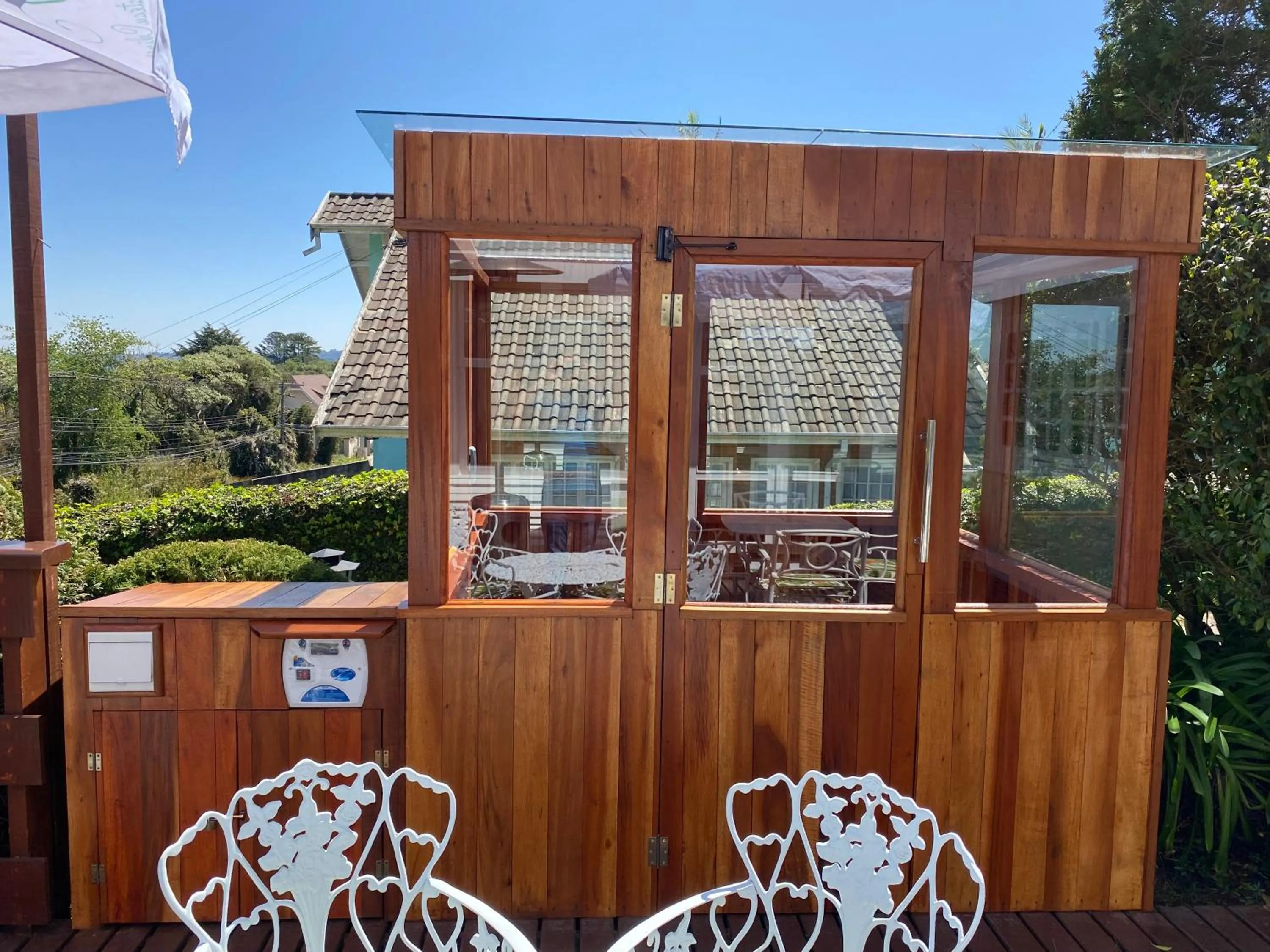 Sauna in Pousada Chateau Colinas