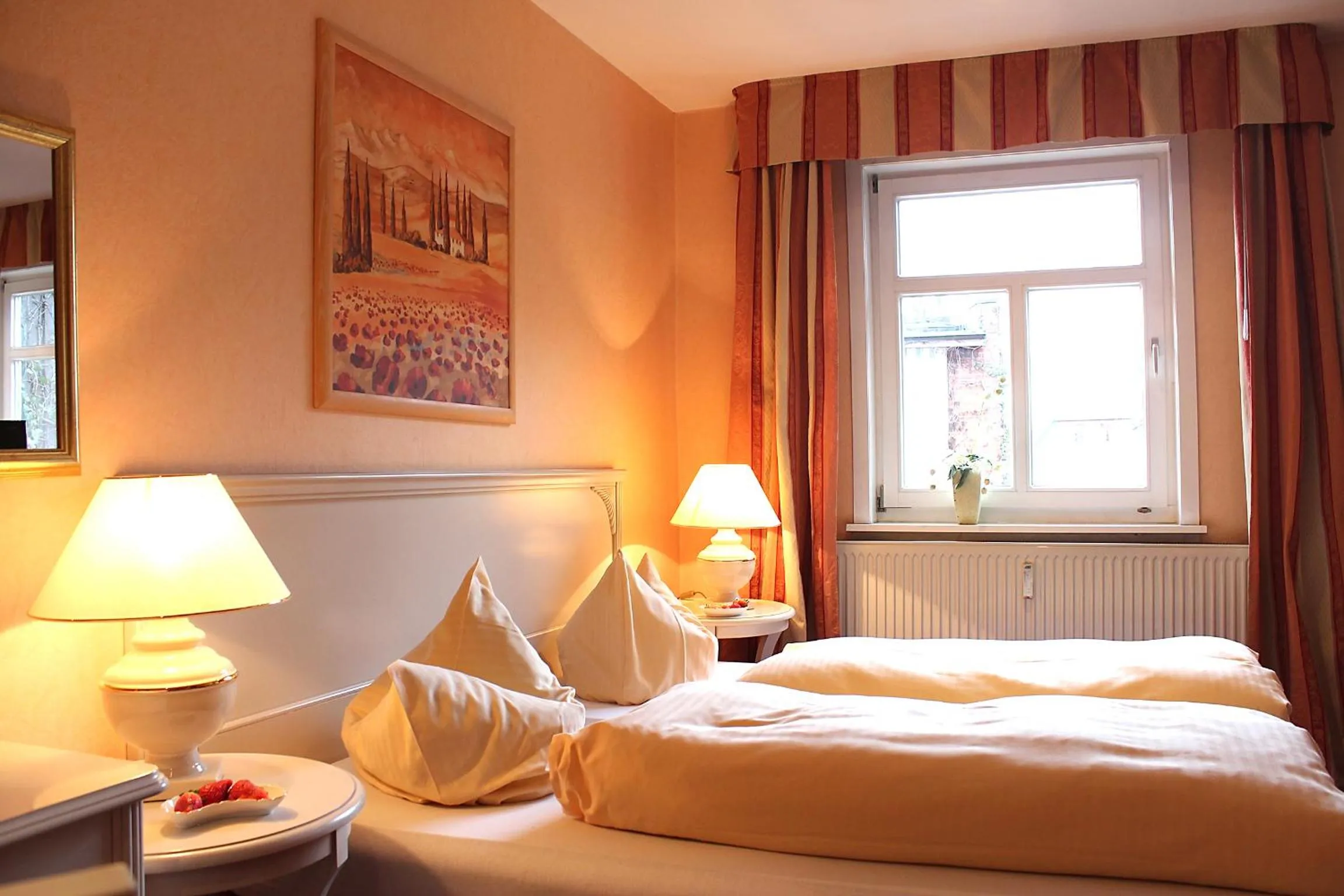 Bed in Parkhotel Fischer