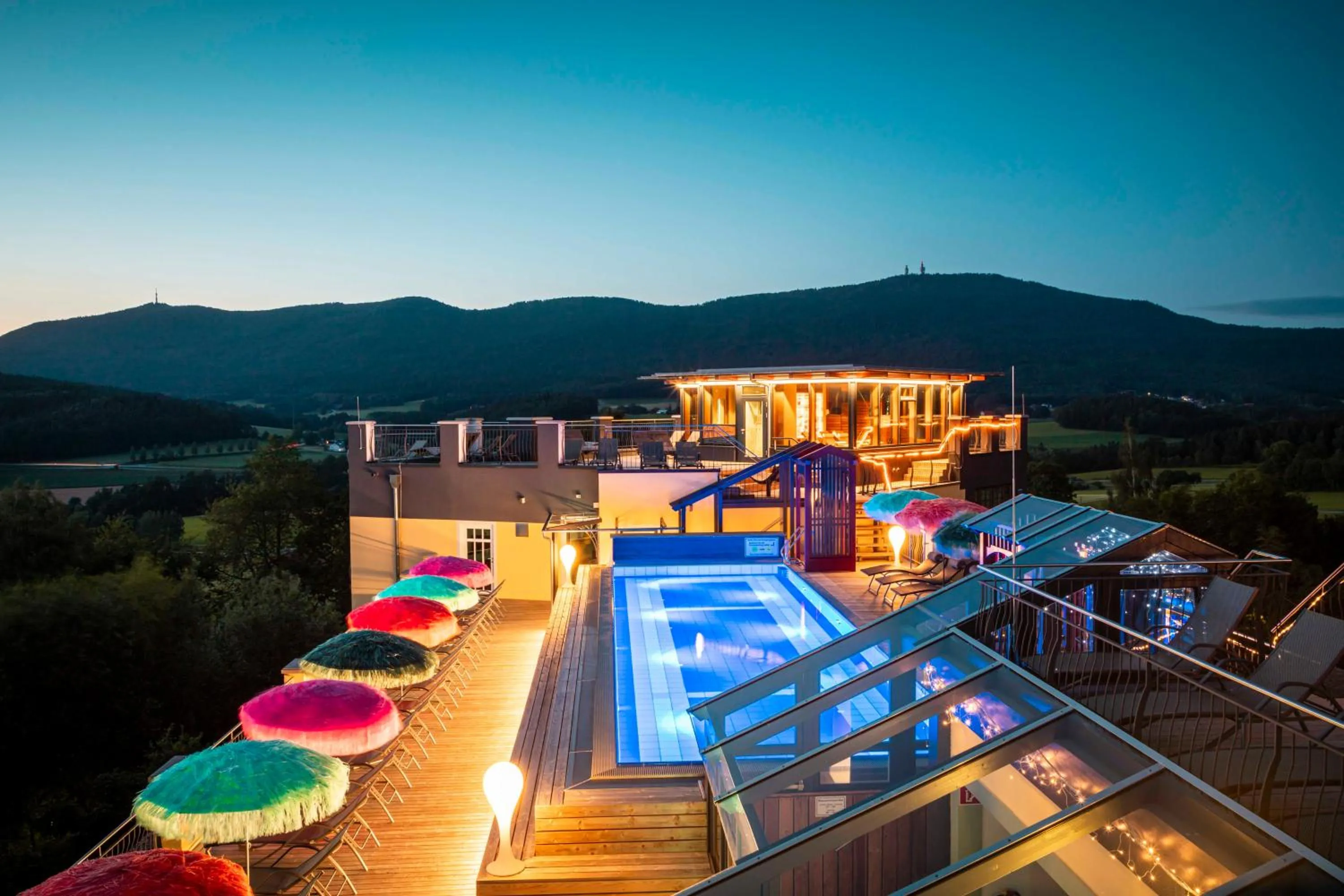 Swimming pool in Spirit & SPA Birkenhof am Elfenhain