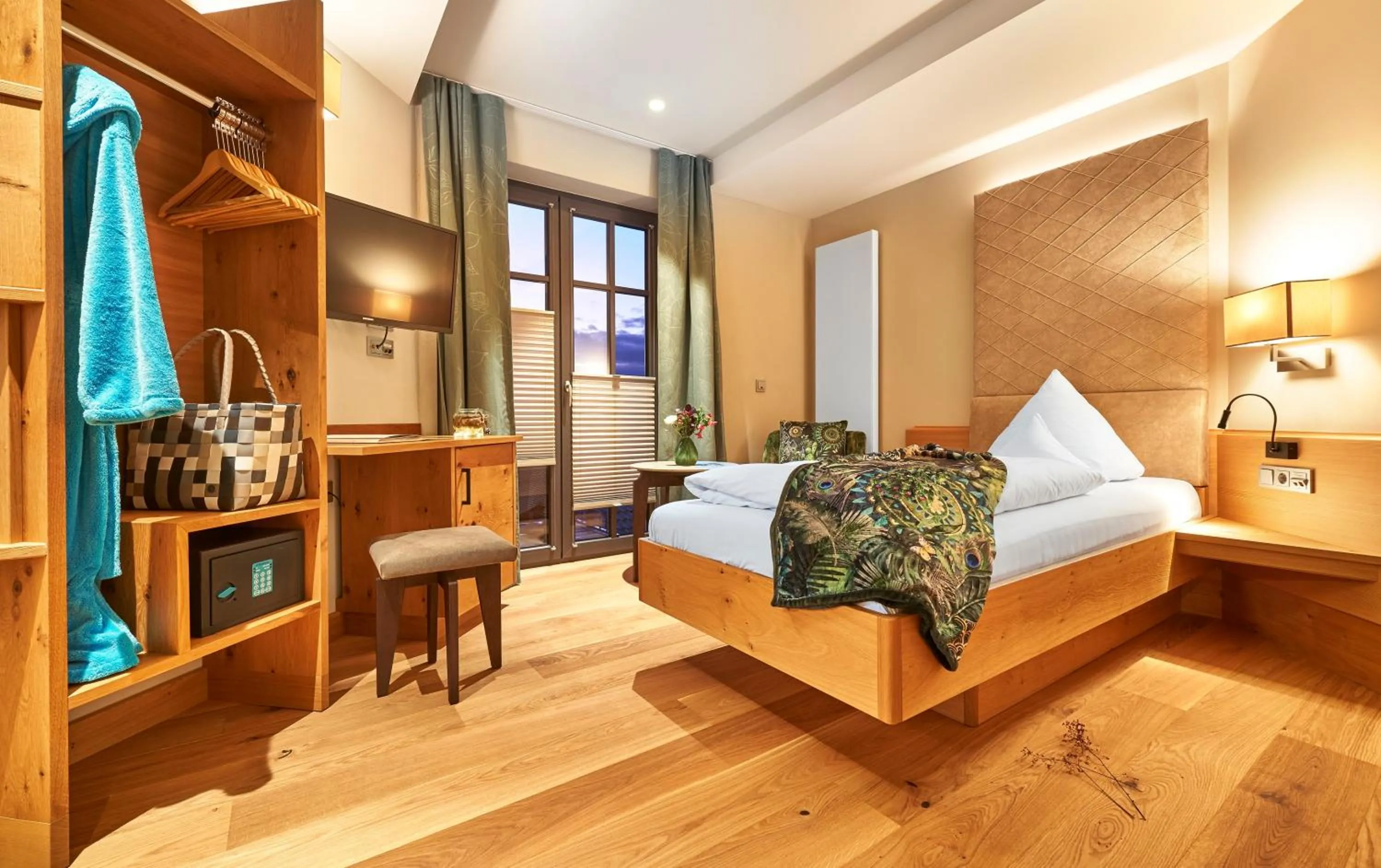 Single Room with Balcony - single occupancy in Spirit & SPA Birkenhof am Elfenhain