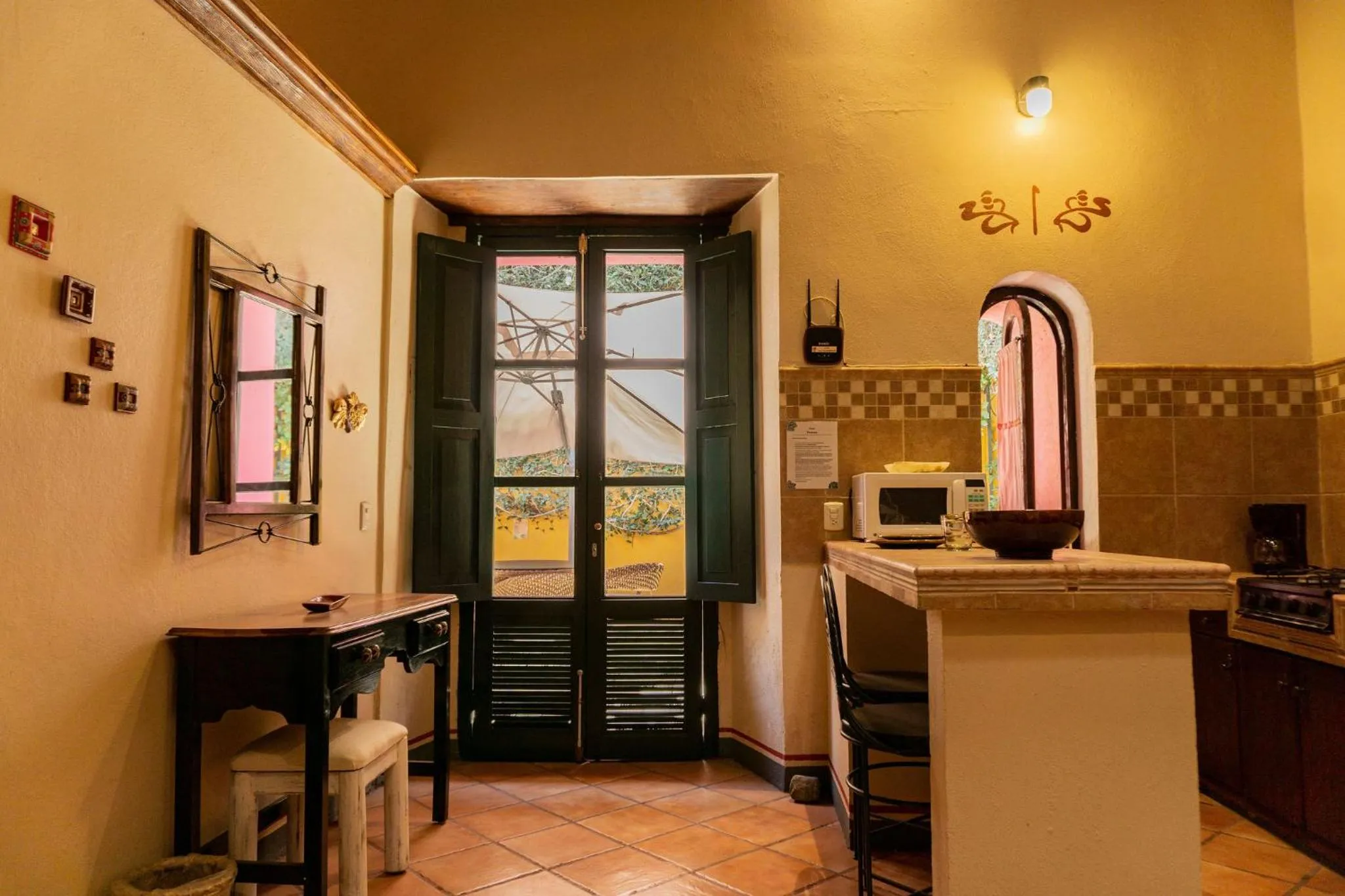 Kitchen or kitchenette in Hotel Casa Pereyra