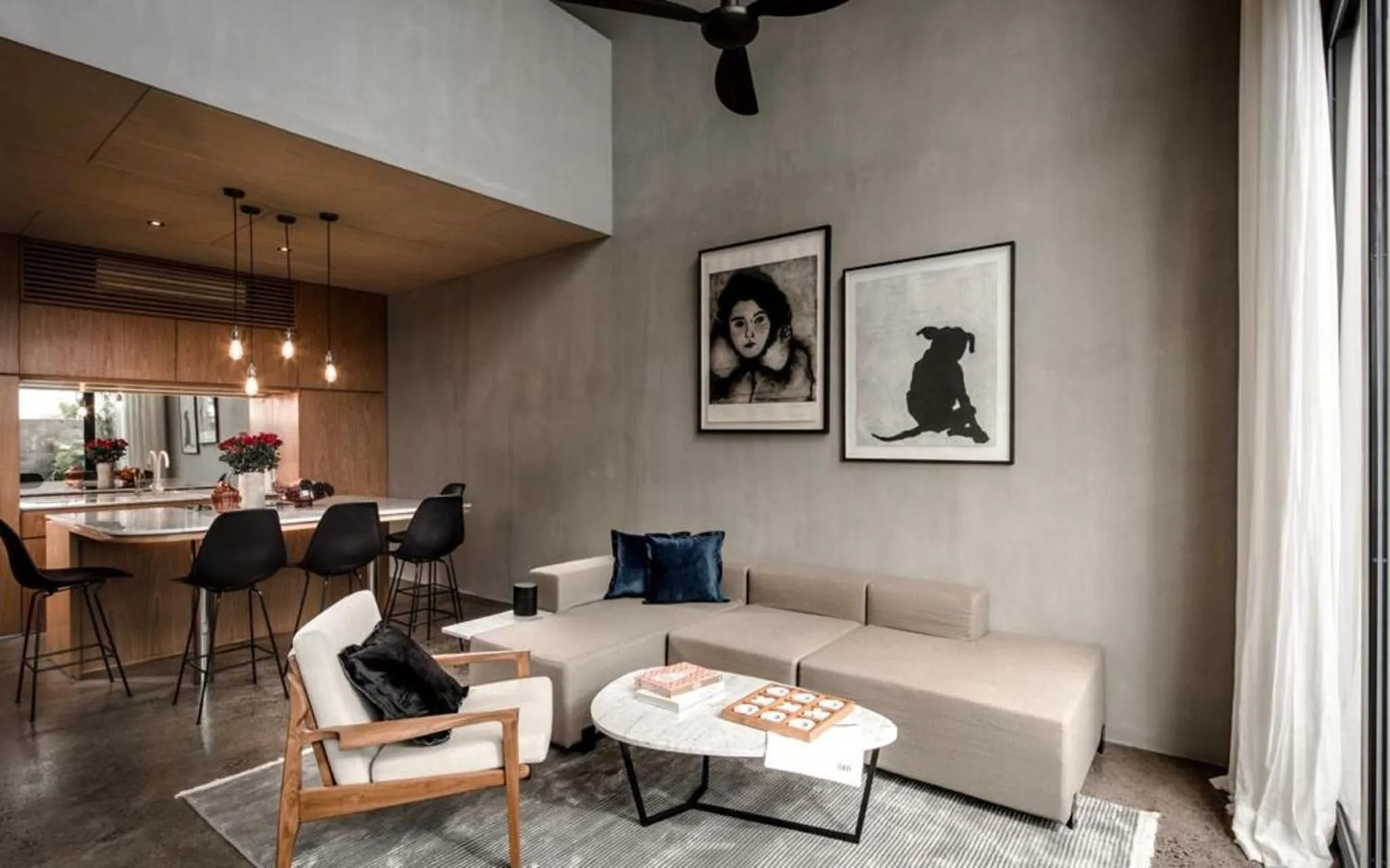 Living room in OXO Townhouses Umalas