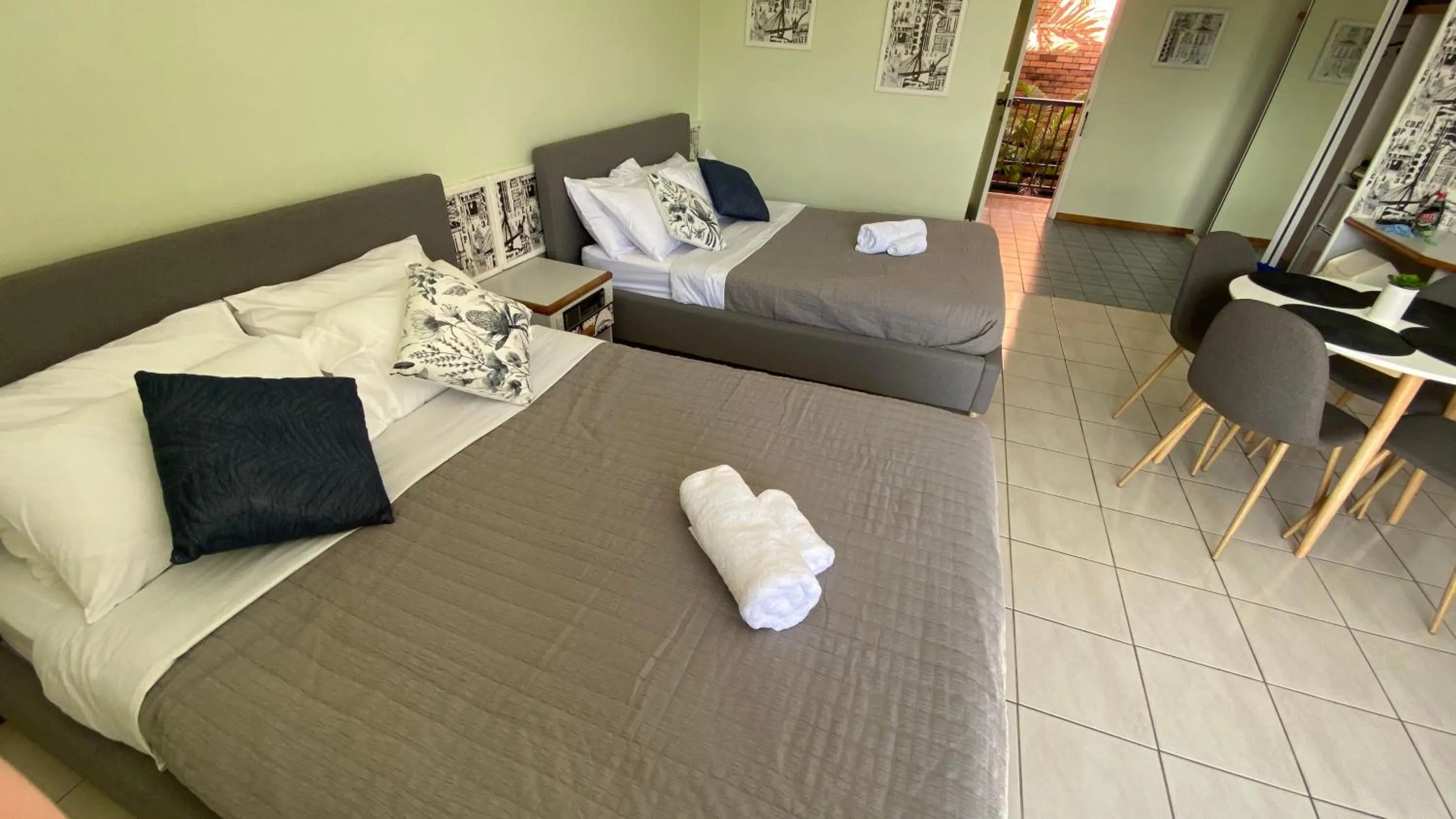 Bed in Holiday Lodge Apartment