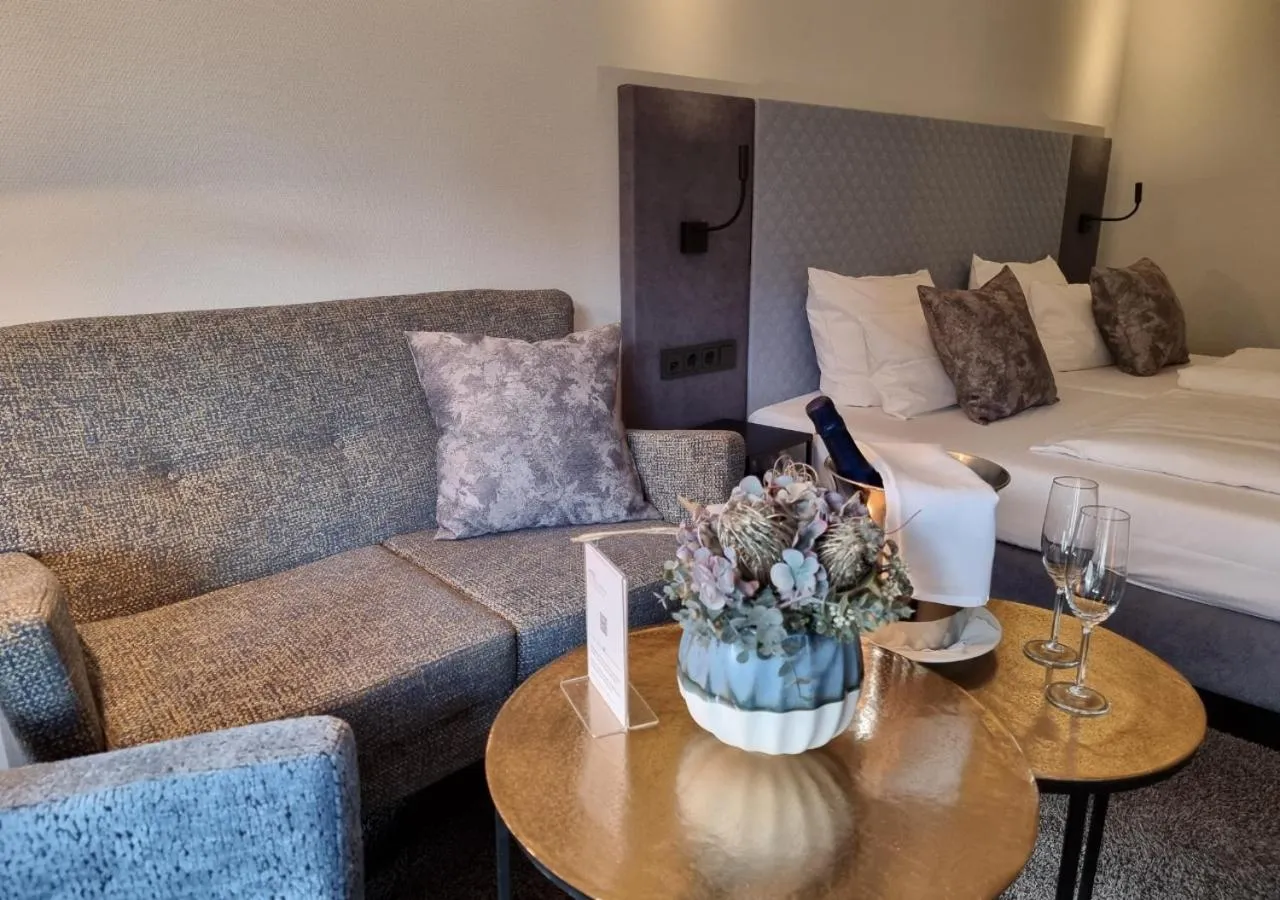 Bed in Hotel an der Therme