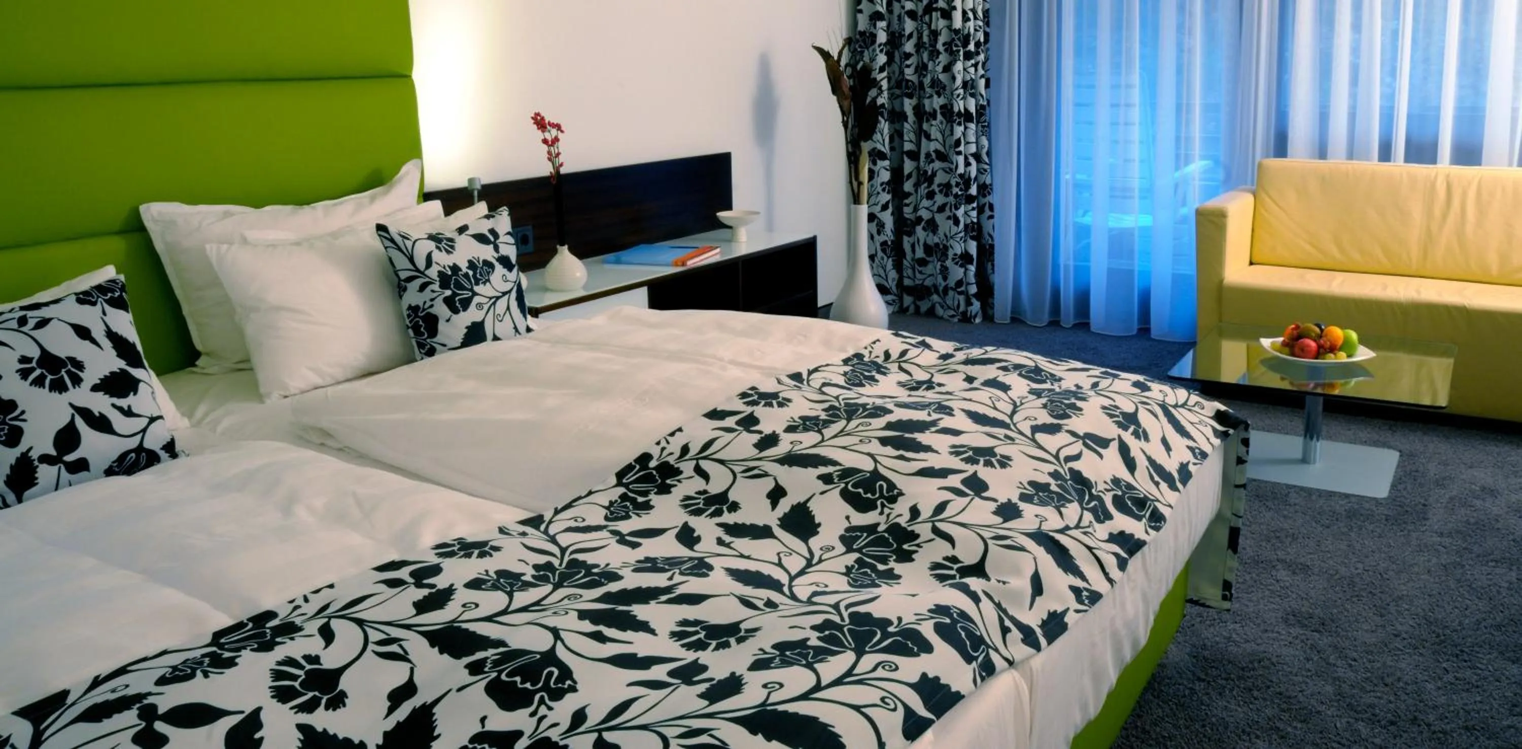 Bed in Hotel an der Therme