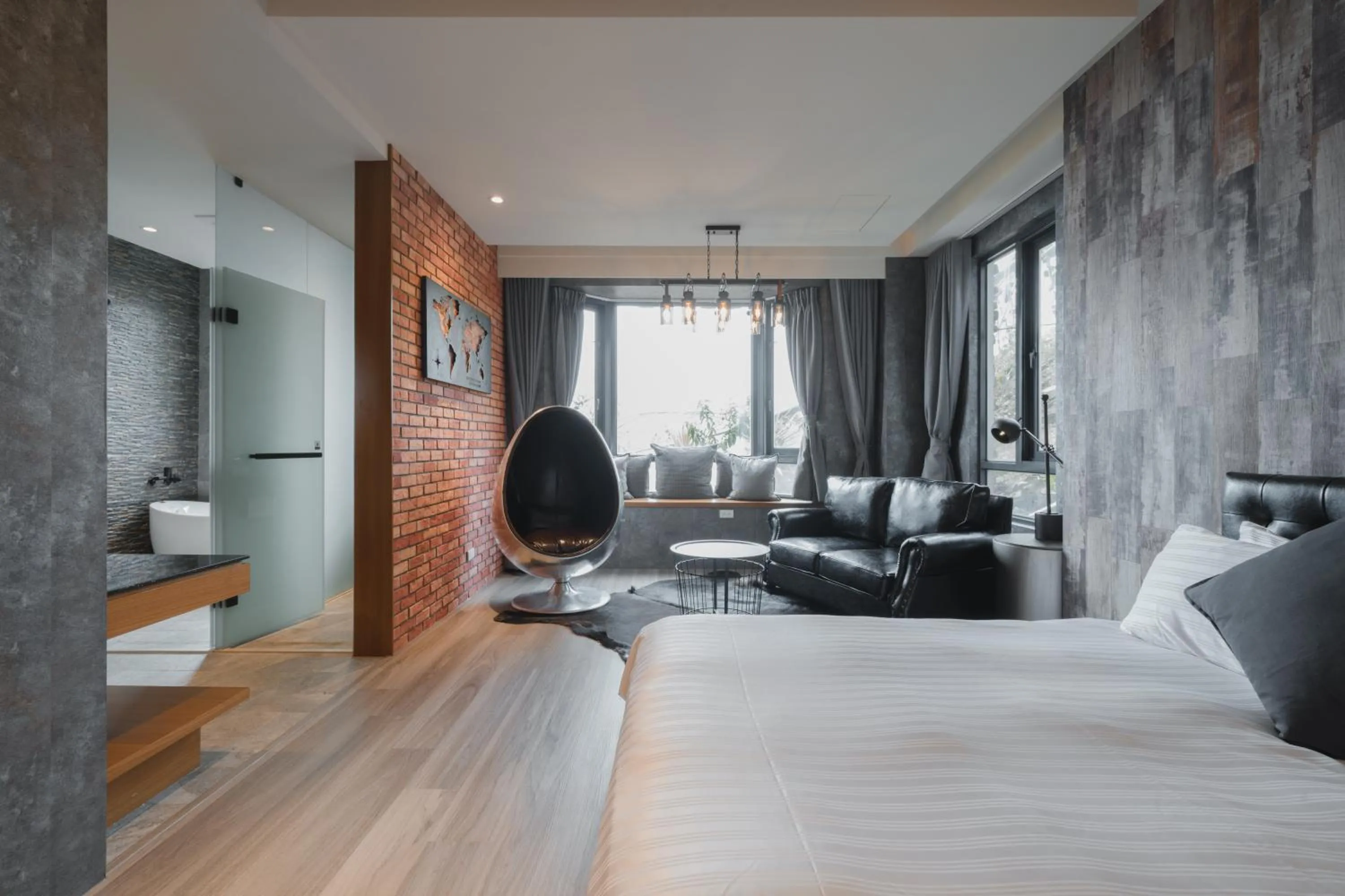 Seating area, Bed in Cingjing Florence Resort Villa