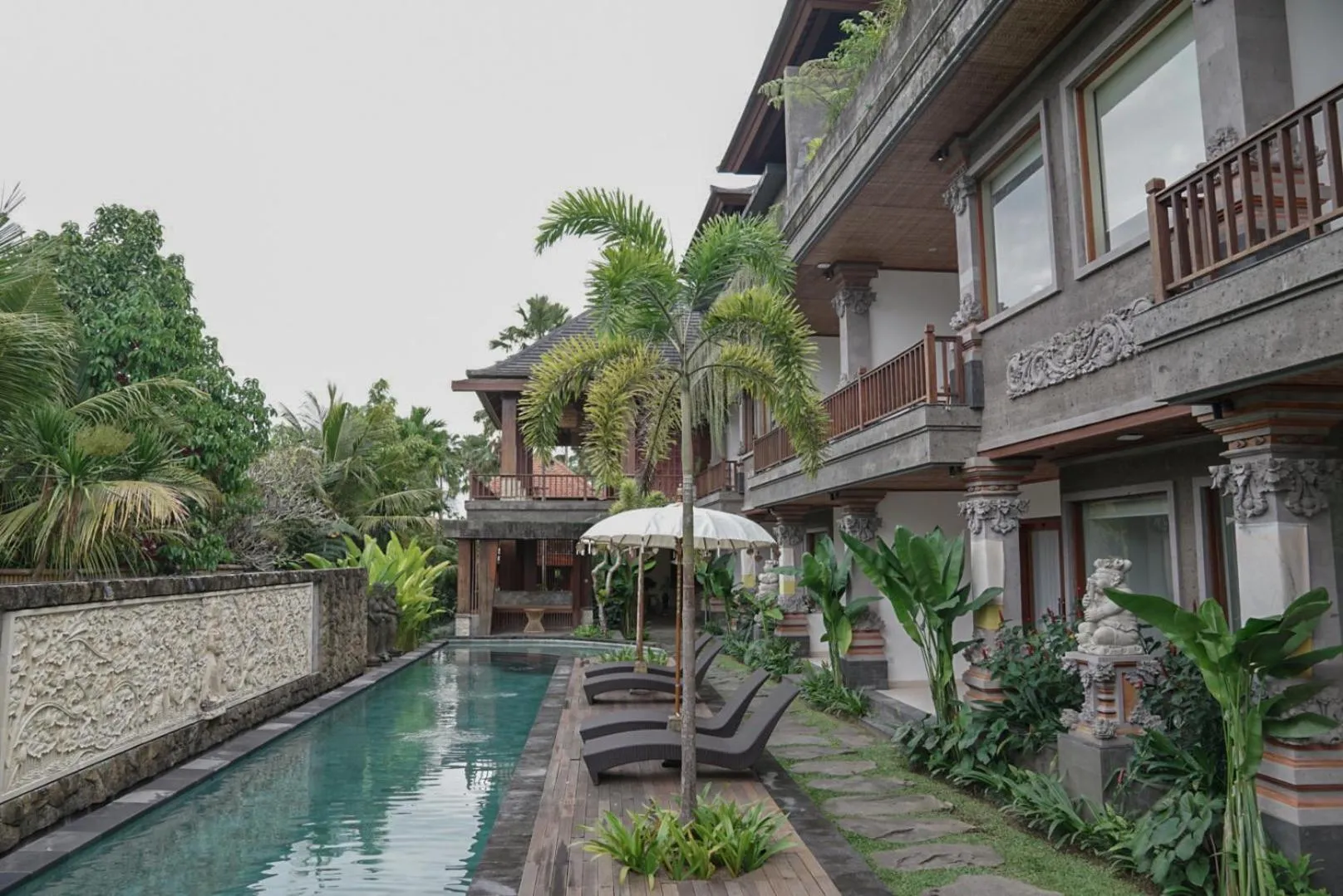Swimming pool in Budhi Ayu Villas and Cottages Ubud by Mahaputra-CHSE Certified