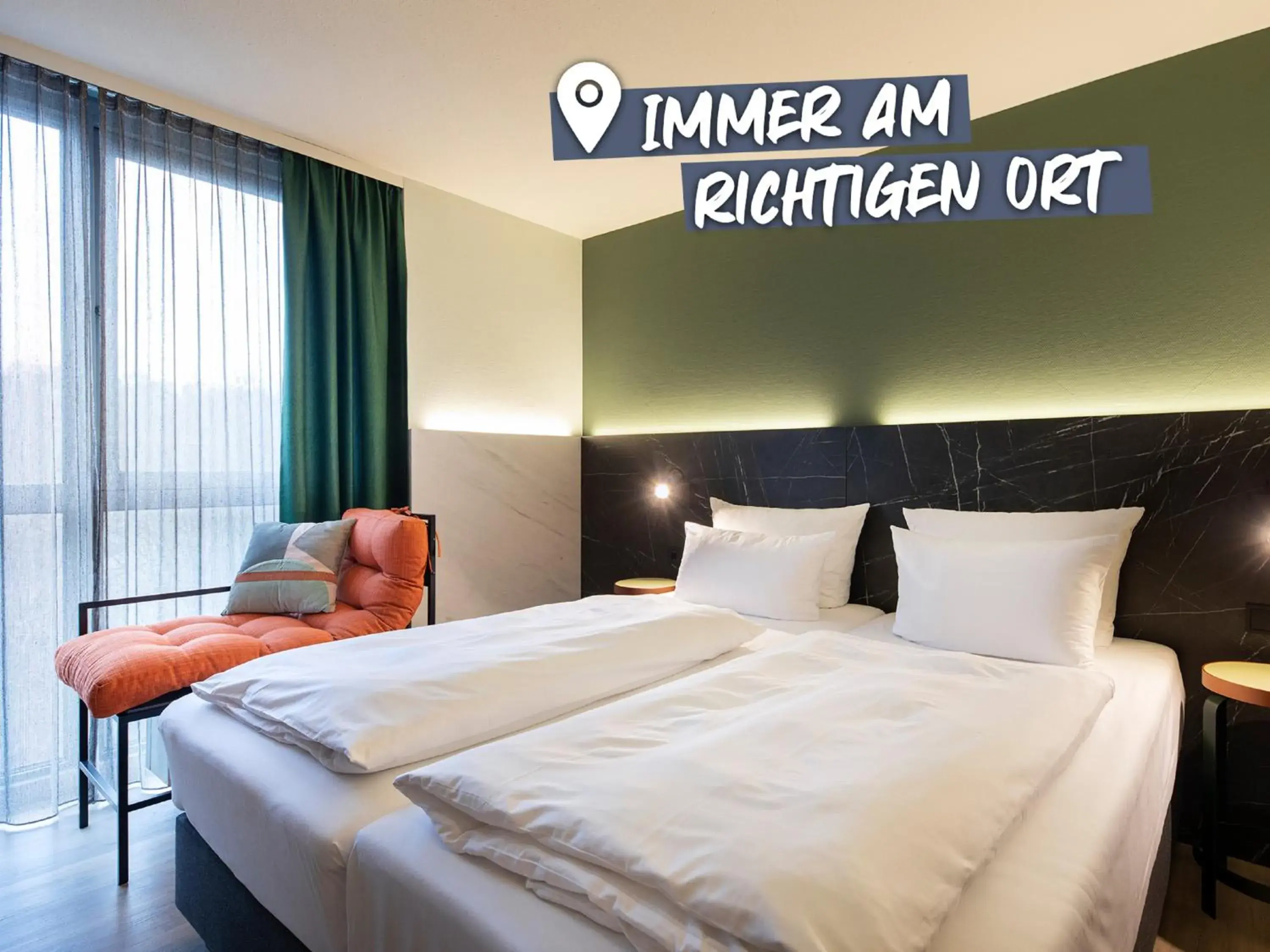 Bed in ACHAT Hotel Stuttgart Airport Messe Bed in ACHAT Hotel Stuttgart Airport Messe