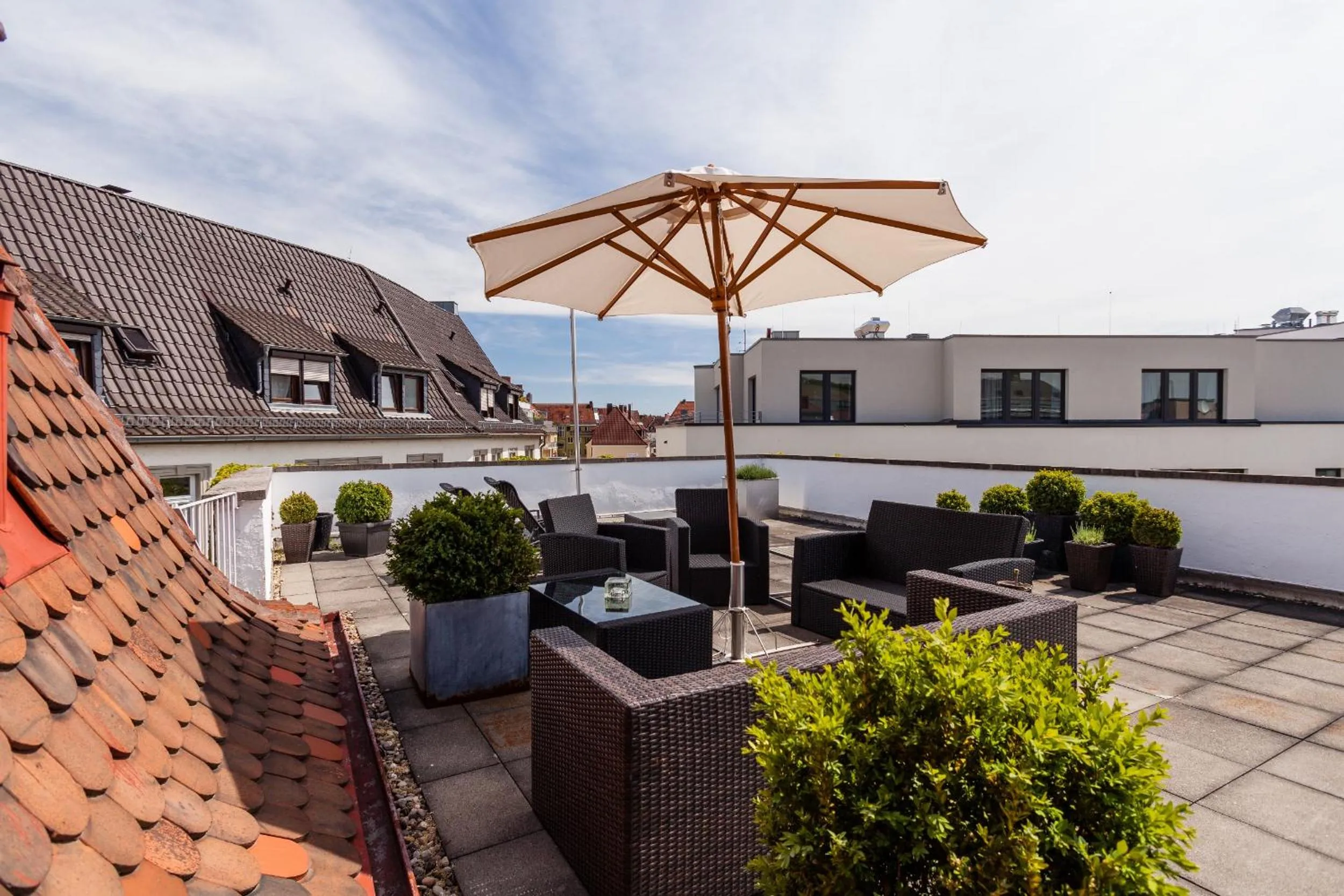 Patio in Hotel Würzburger Hof ****