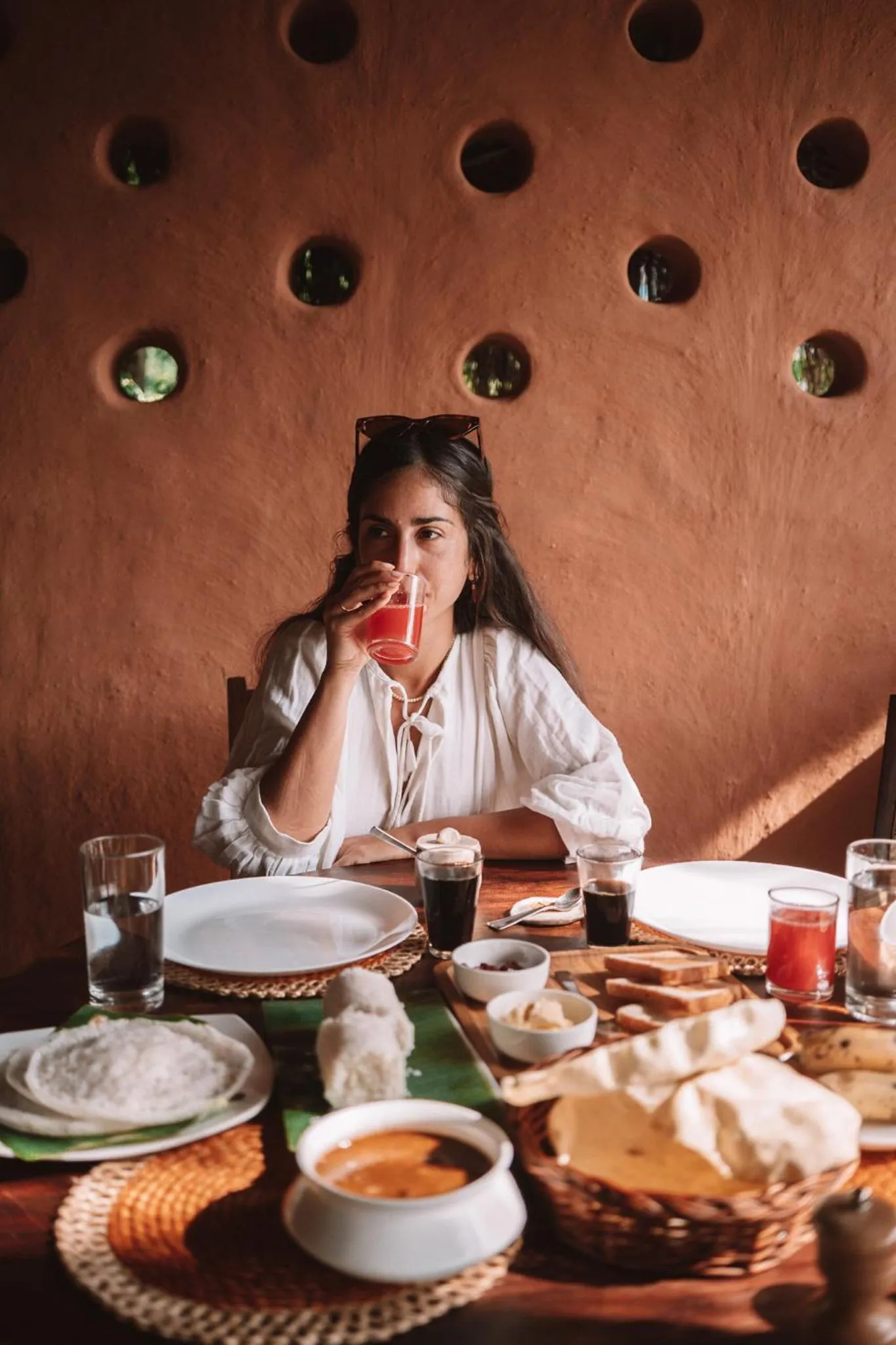 Continental breakfast in The Mudhouse Marayoor