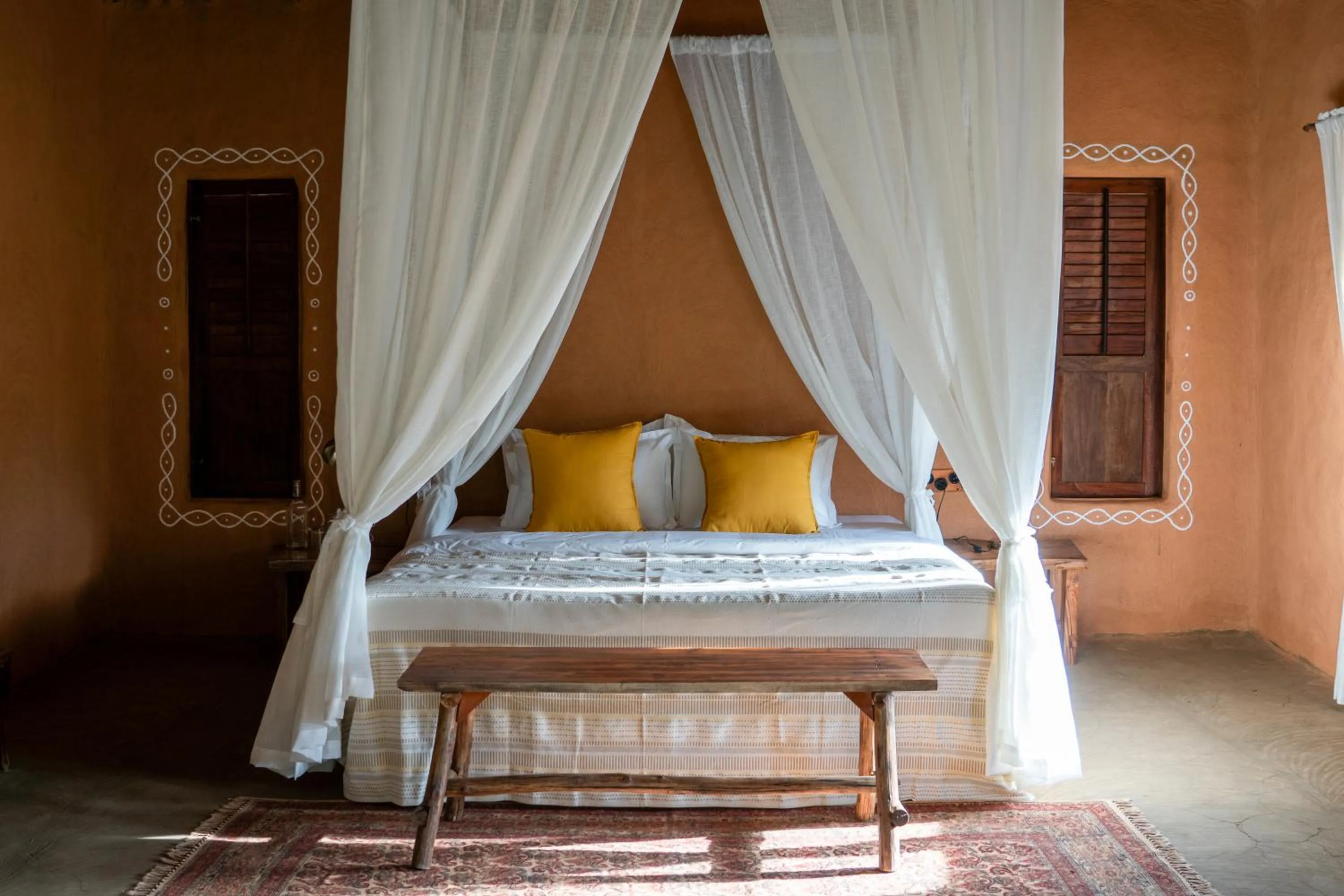 Photo of the whole room, Bed in The Mudhouse Marayoor