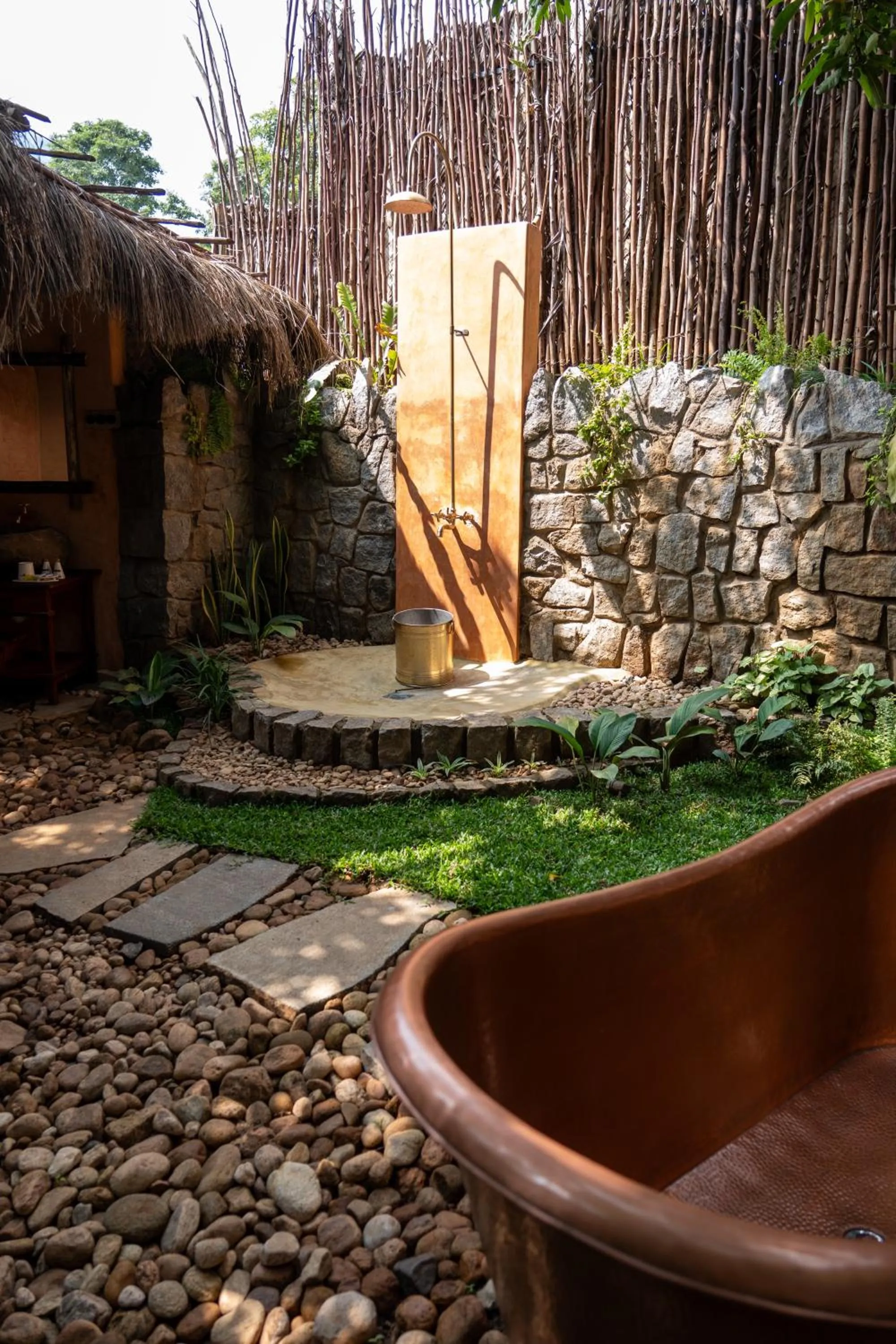 Shower in The Mudhouse Marayoor