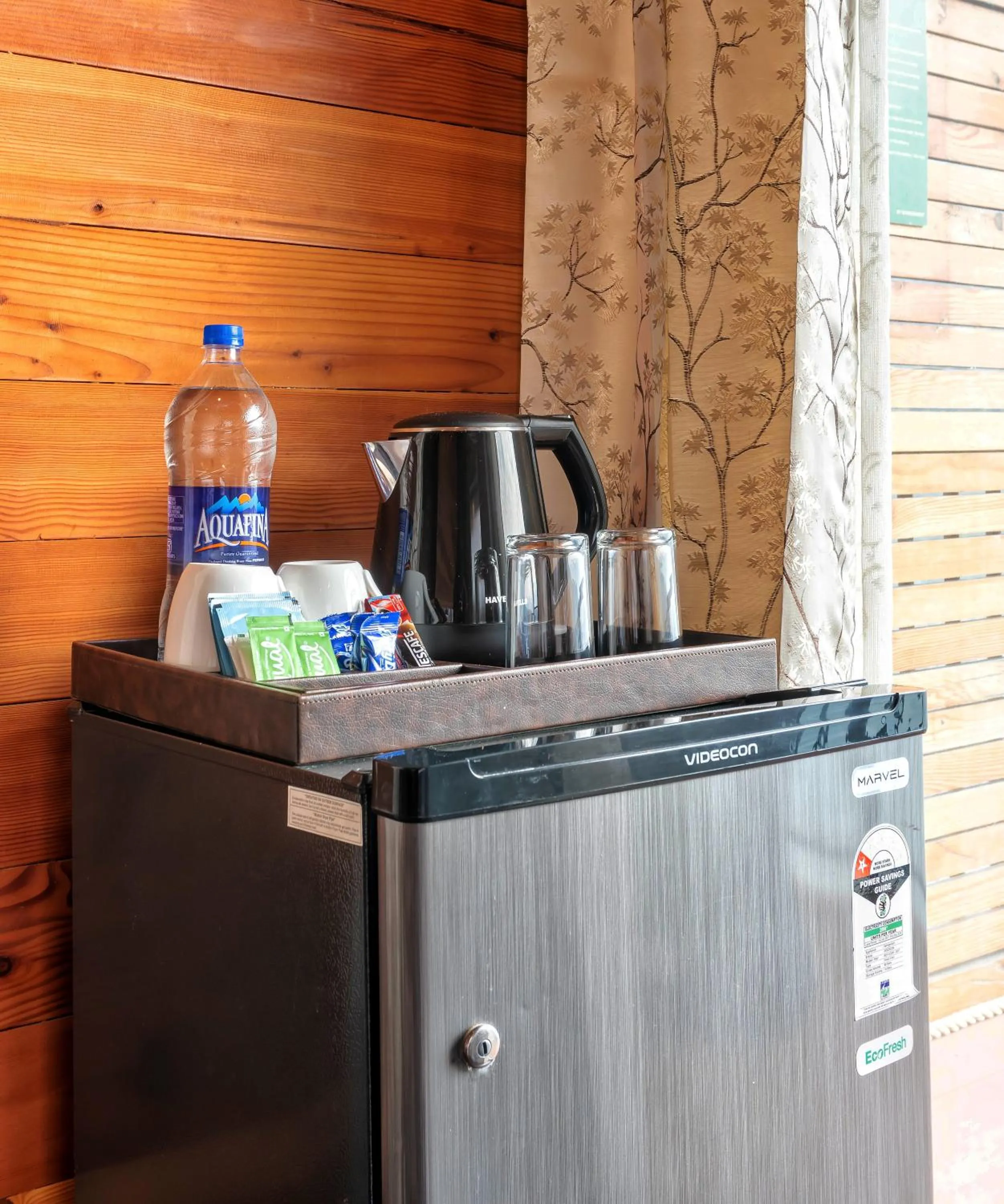 Bedroom in Le ROI Floating Huts & Eco Rooms Tehri