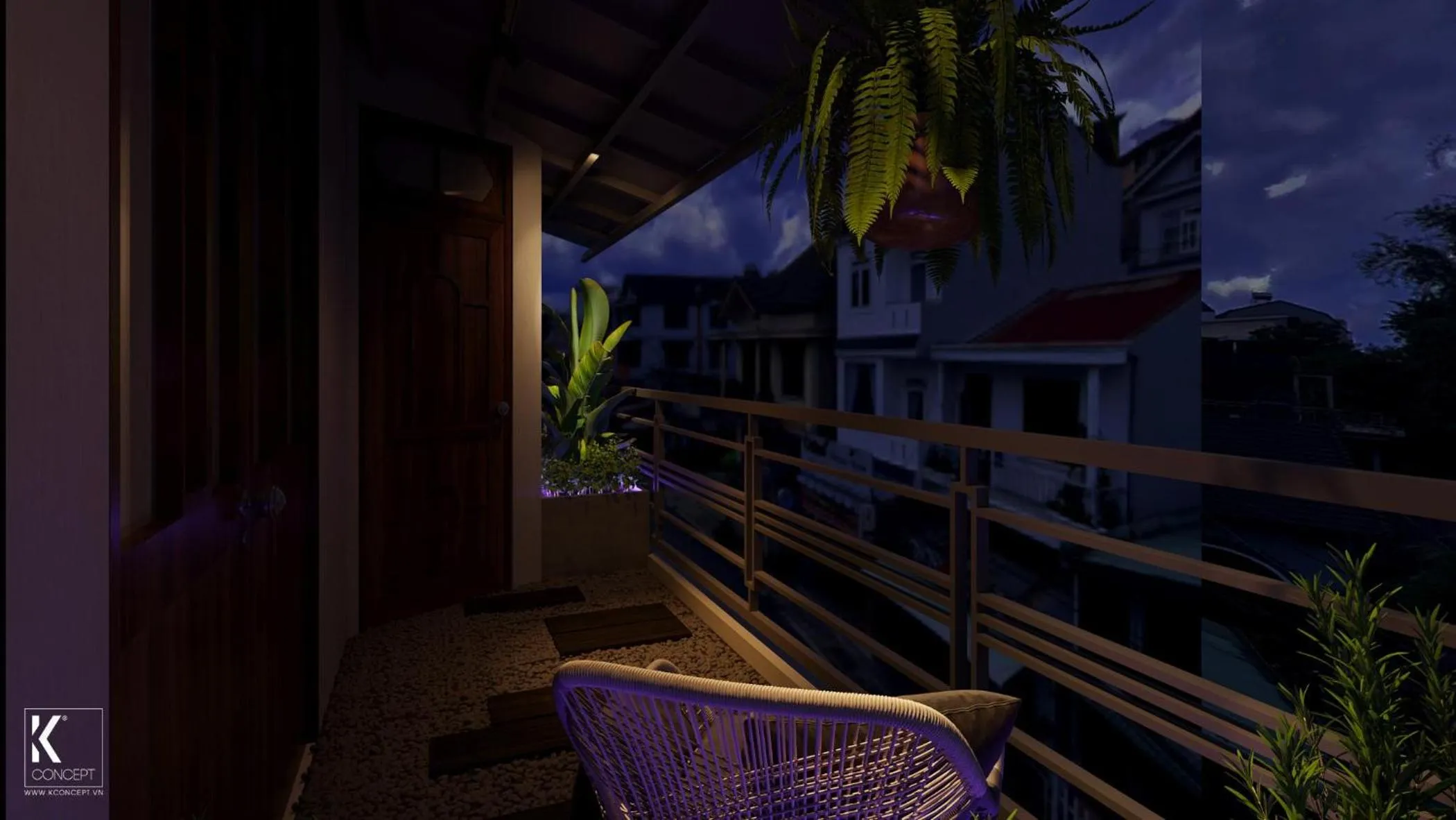 Balcony/Terrace in Blue Fingers KRoom Dalat
