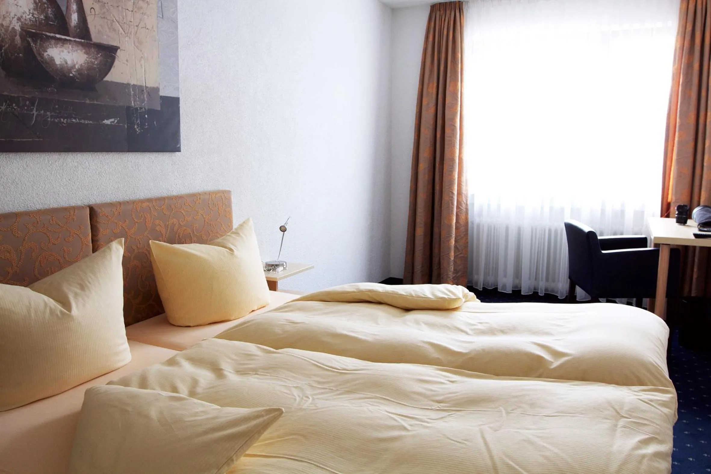 Bed in Hotel Restaurant Engel