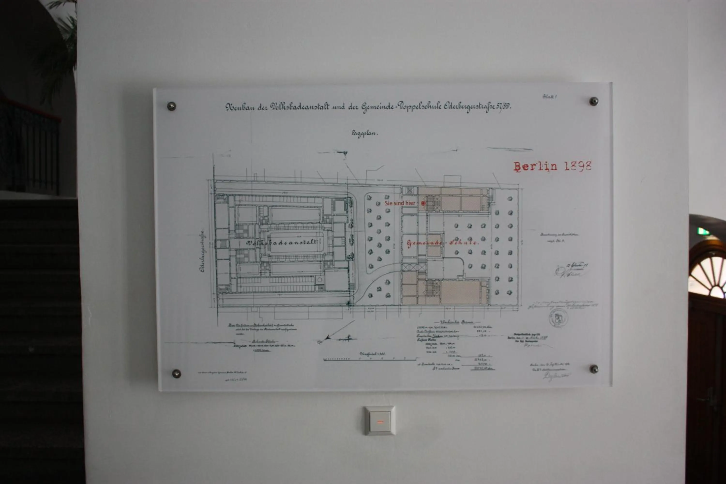 Floor plan in GLS Studio Hotel Berlin