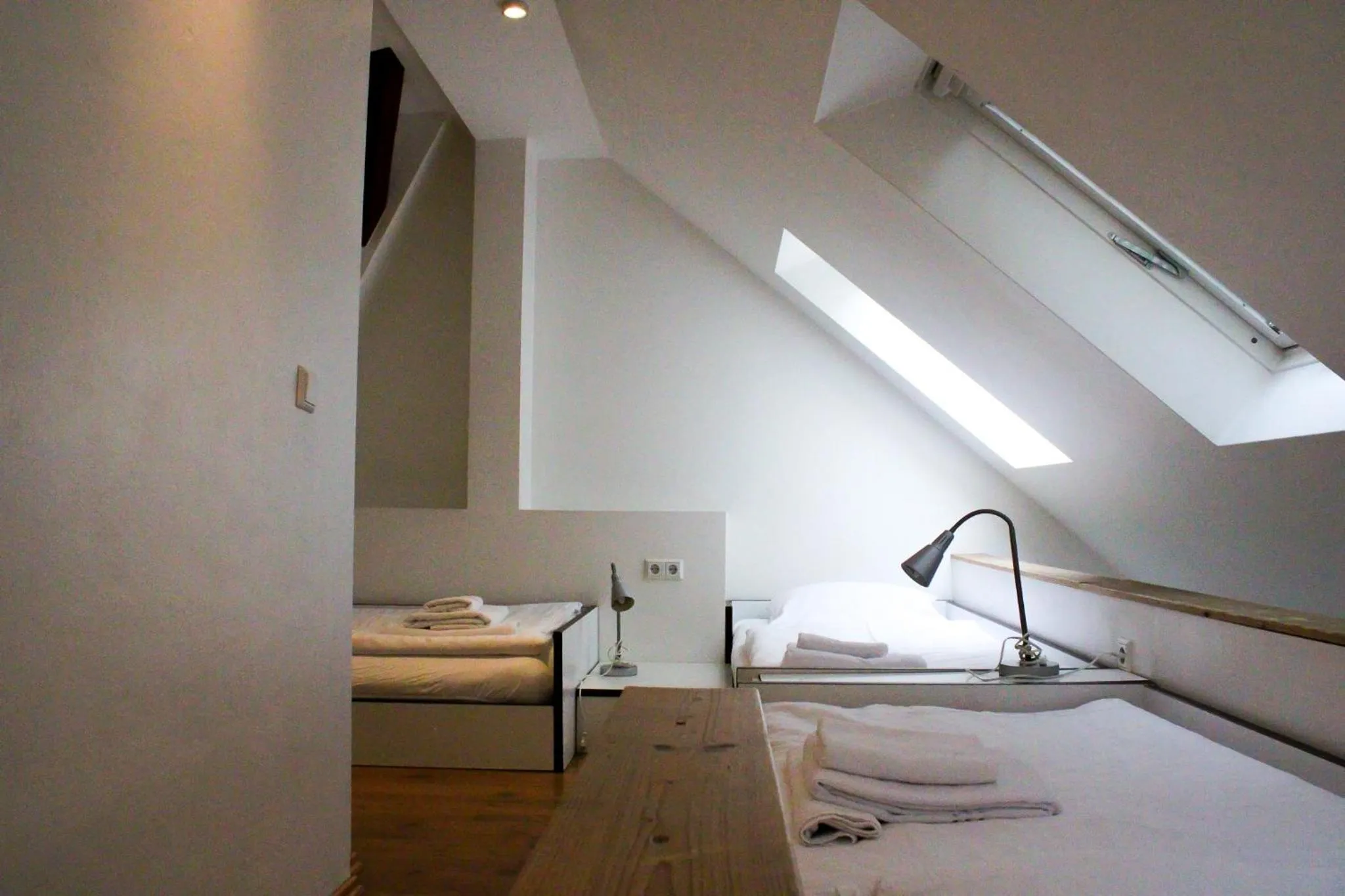 Bed in GLS Studio Hotel Berlin