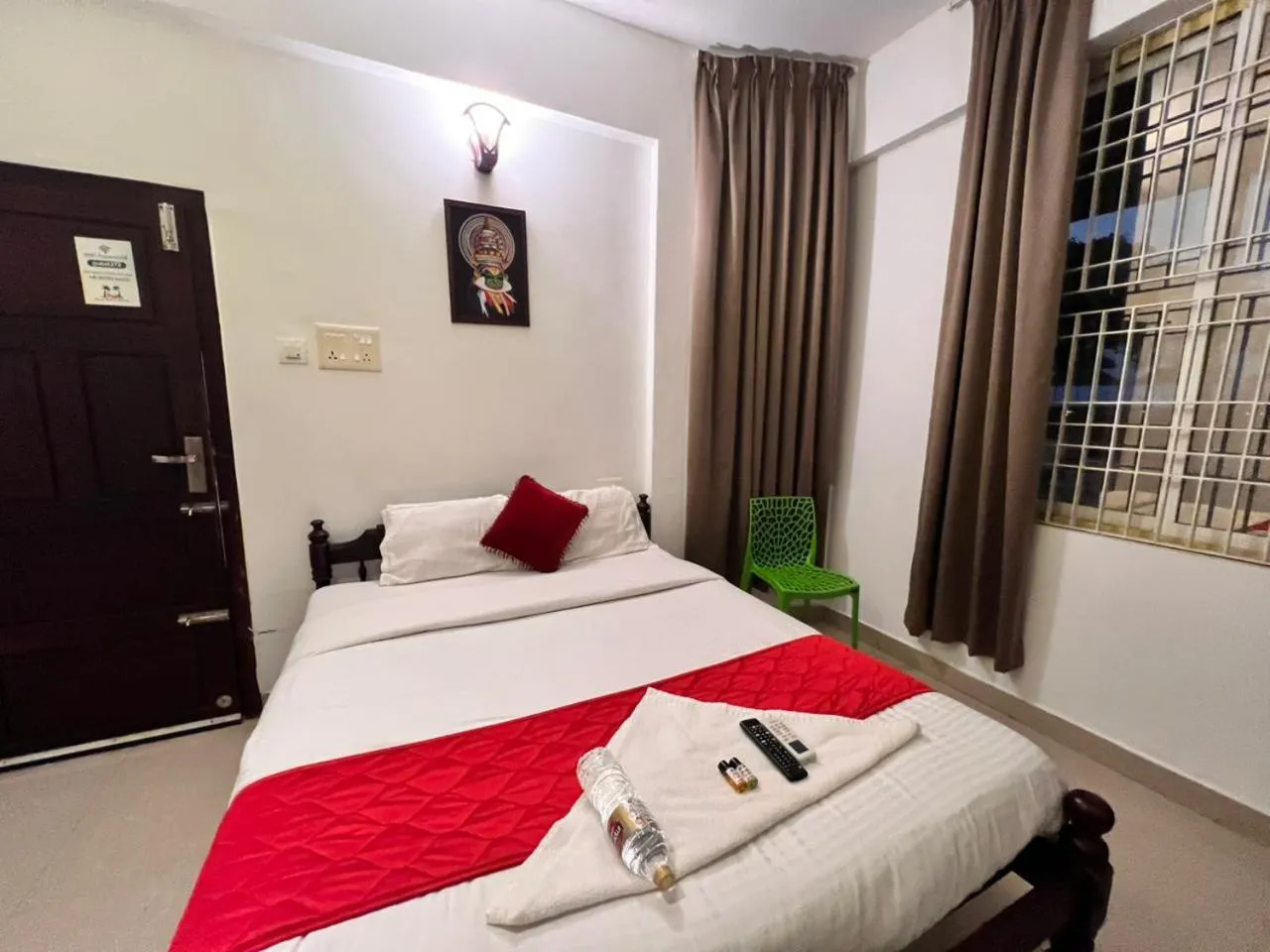 Bed in Palm Beach Resort, Alleppey