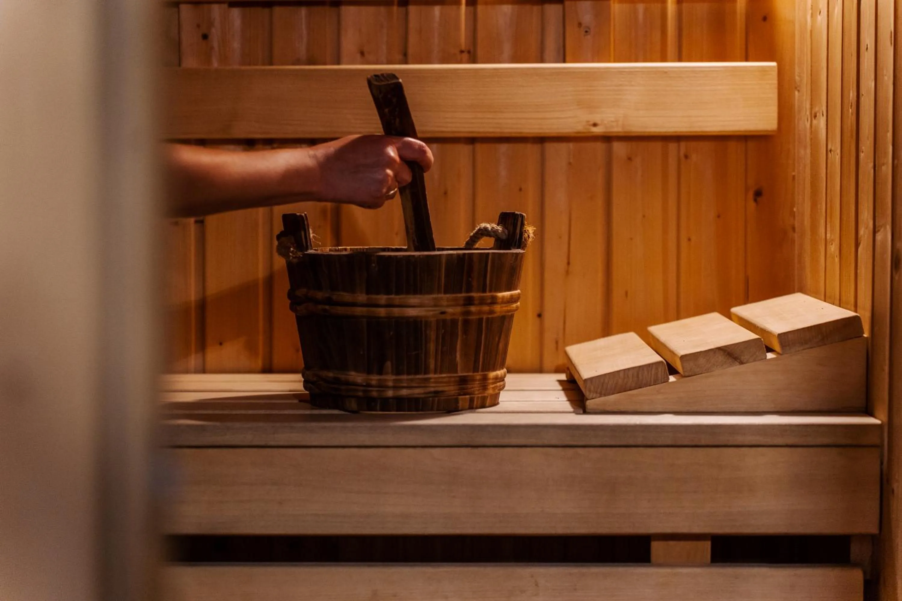 Sauna in Harenda Residence - Destigo Hotels