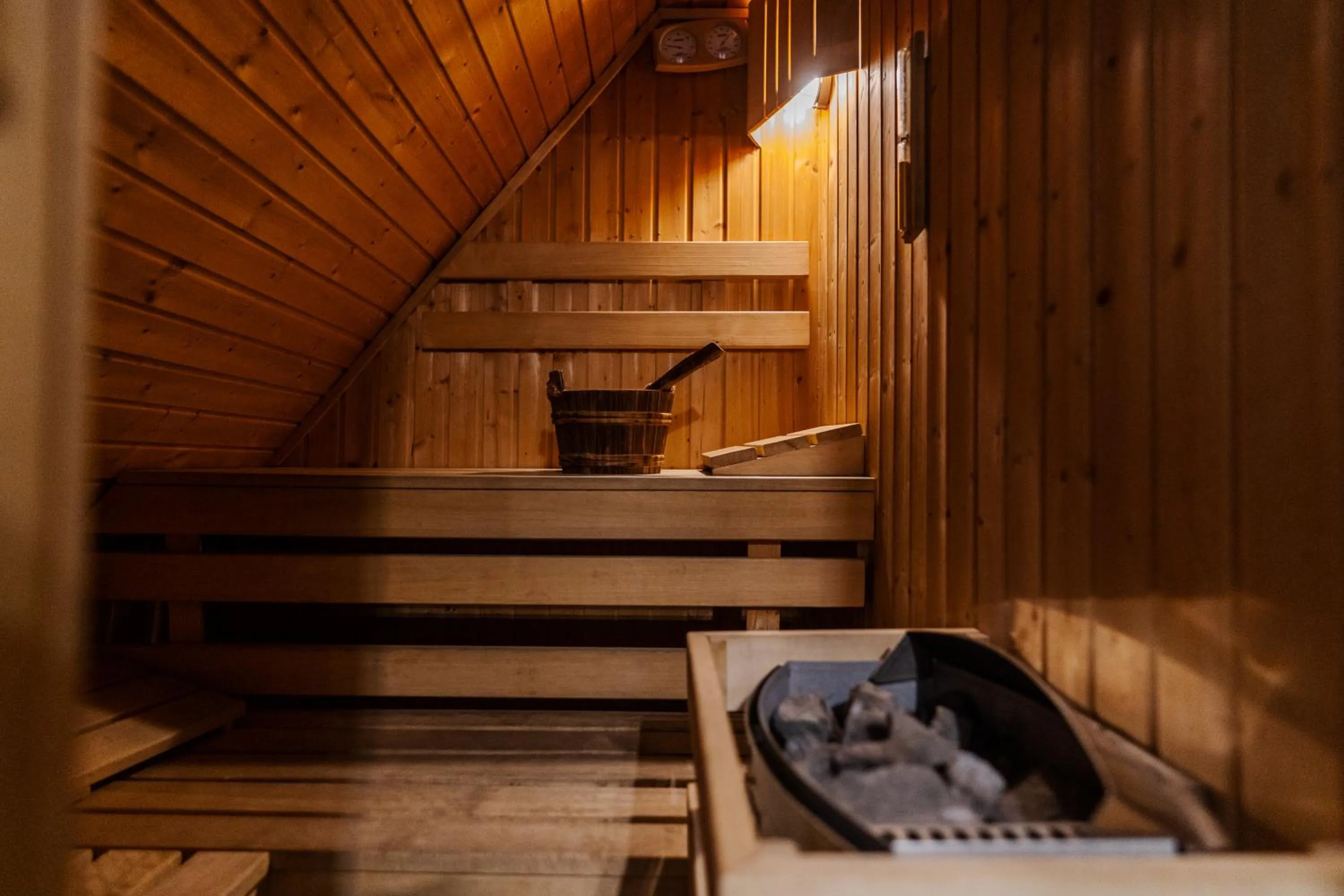 Sauna in Harenda Residence - Destigo Hotels