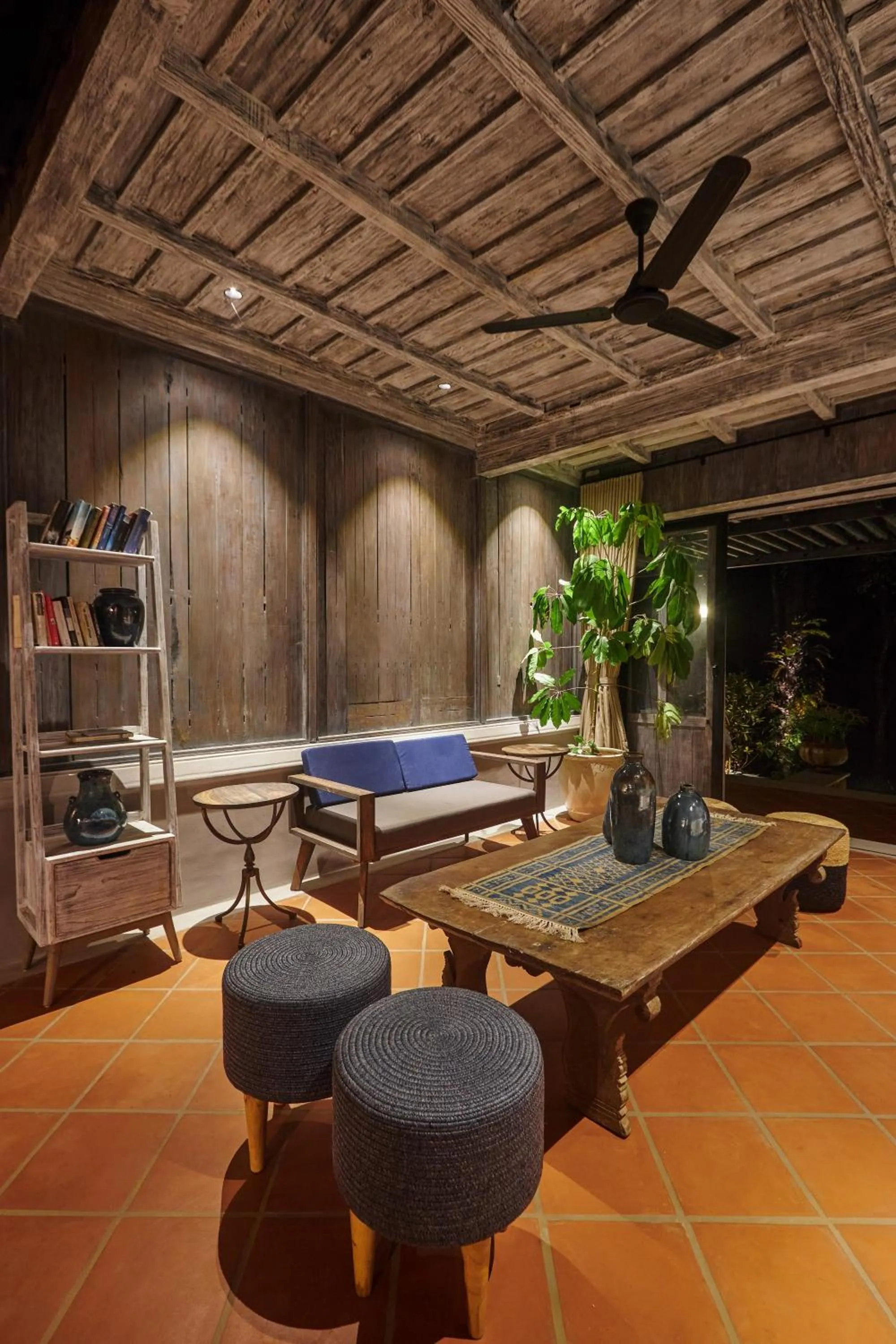 Living room in Periyar River Lodge