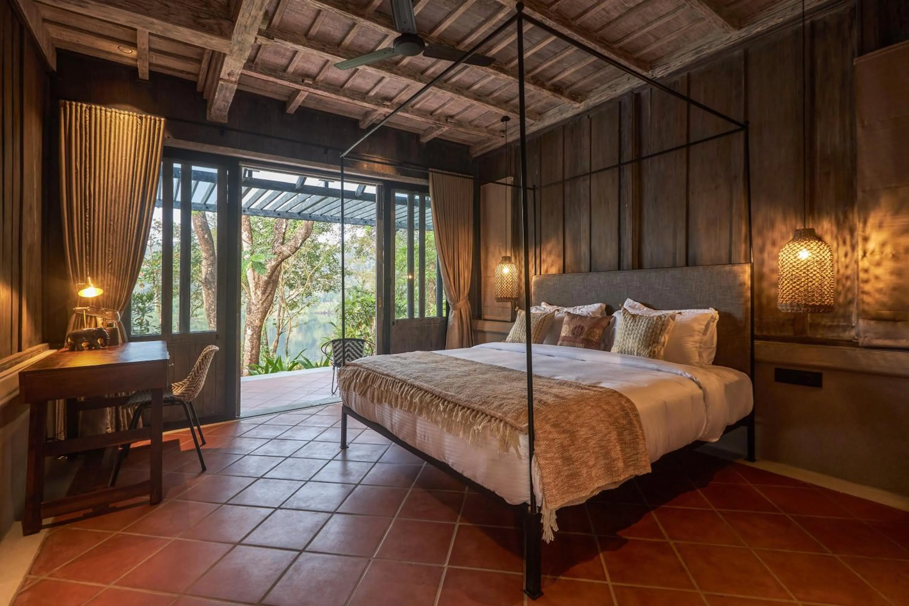 Bedroom, Bed in Periyar River Lodge