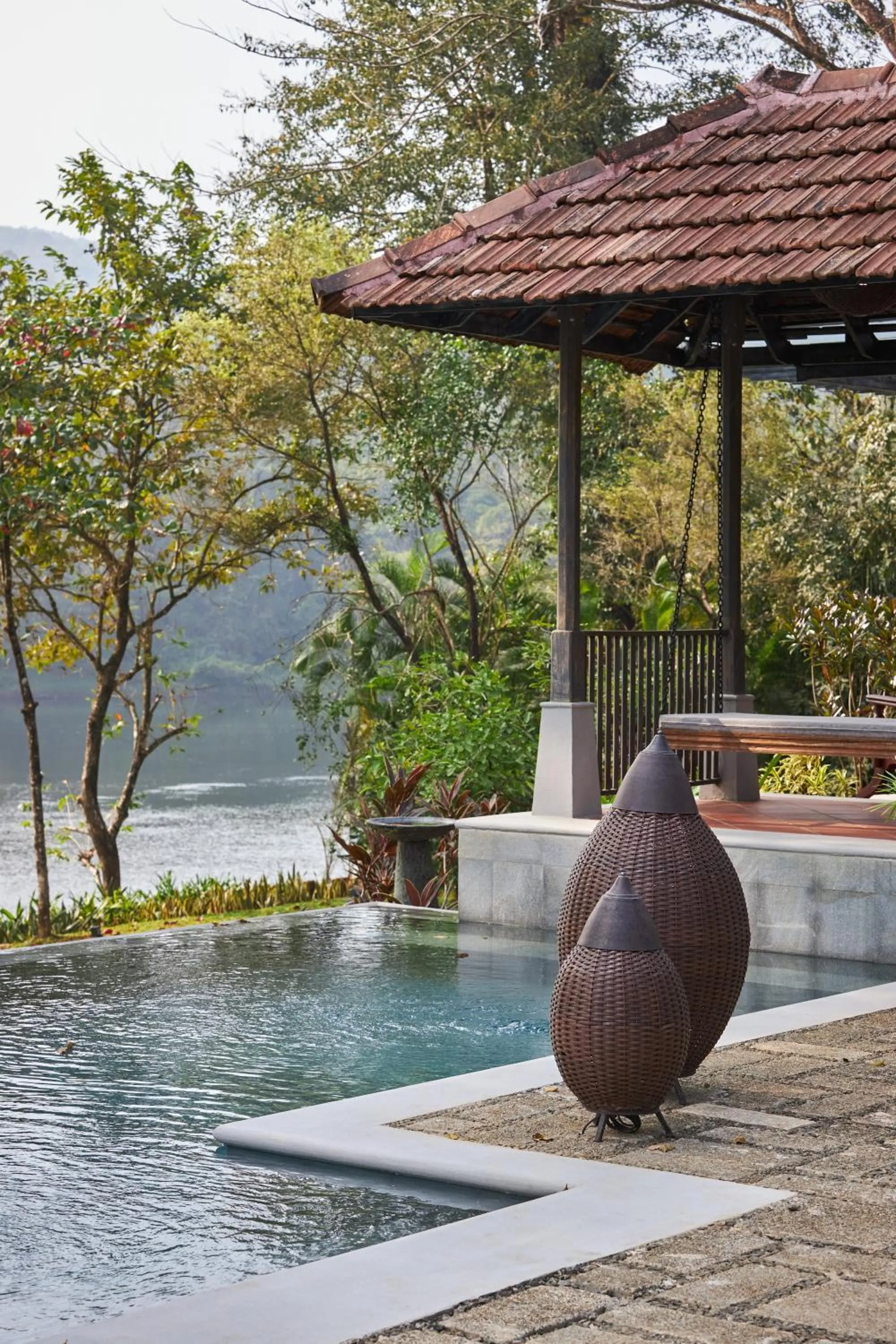 River view in Periyar River Lodge