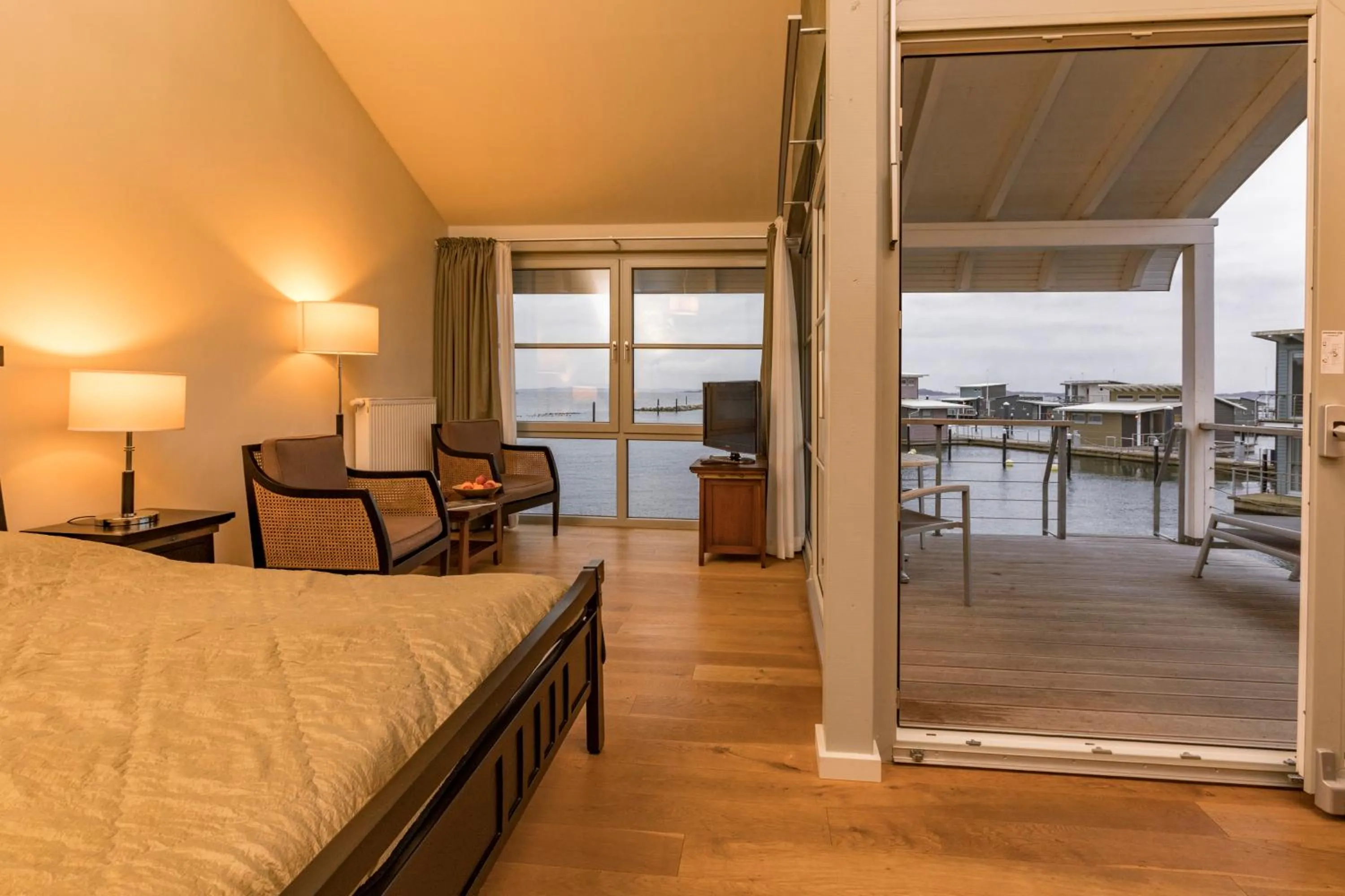 Balcony/Terrace in Im-Jaich Wasserferienwelt