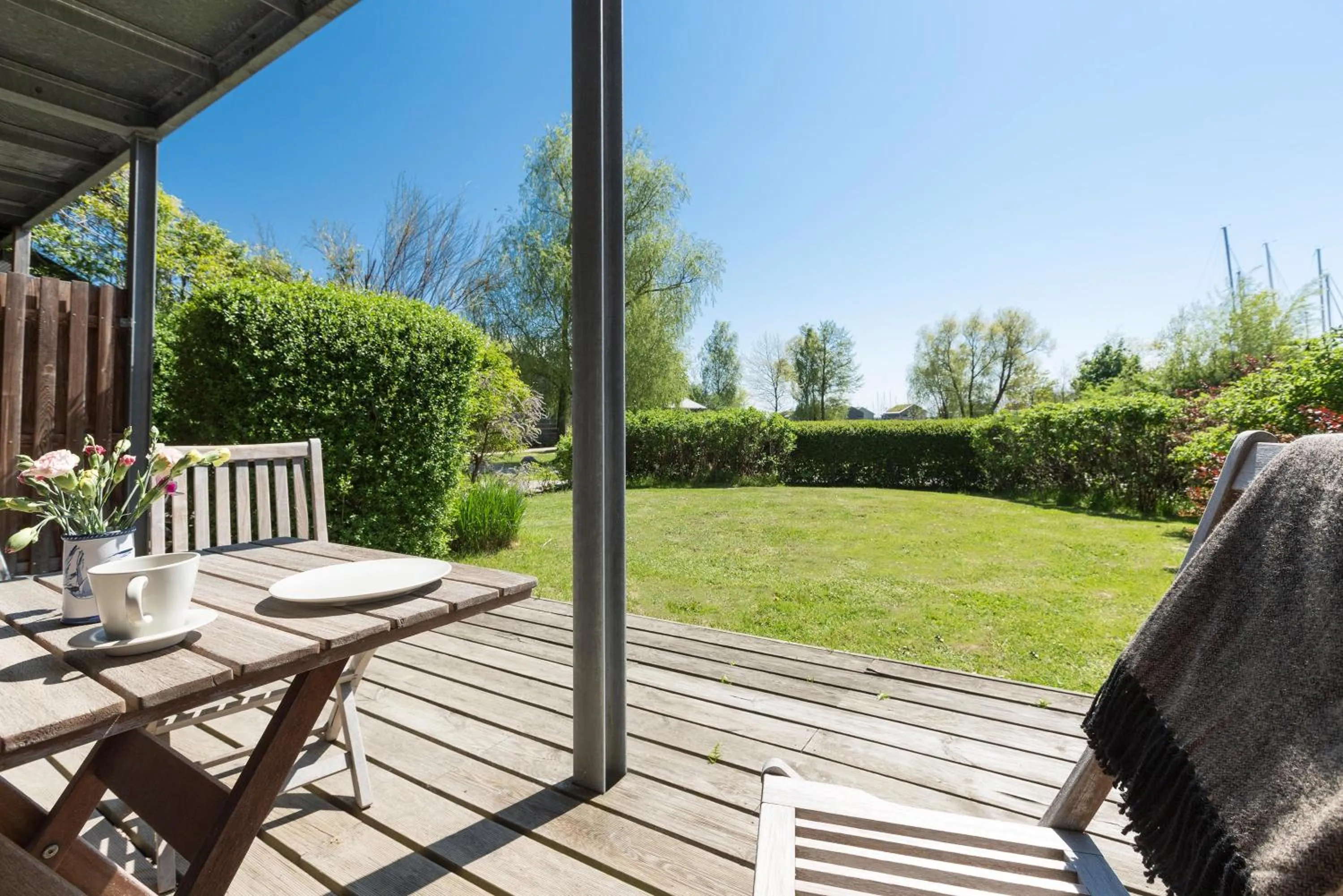 Balcony/Terrace in Im-Jaich Wasserferienwelt