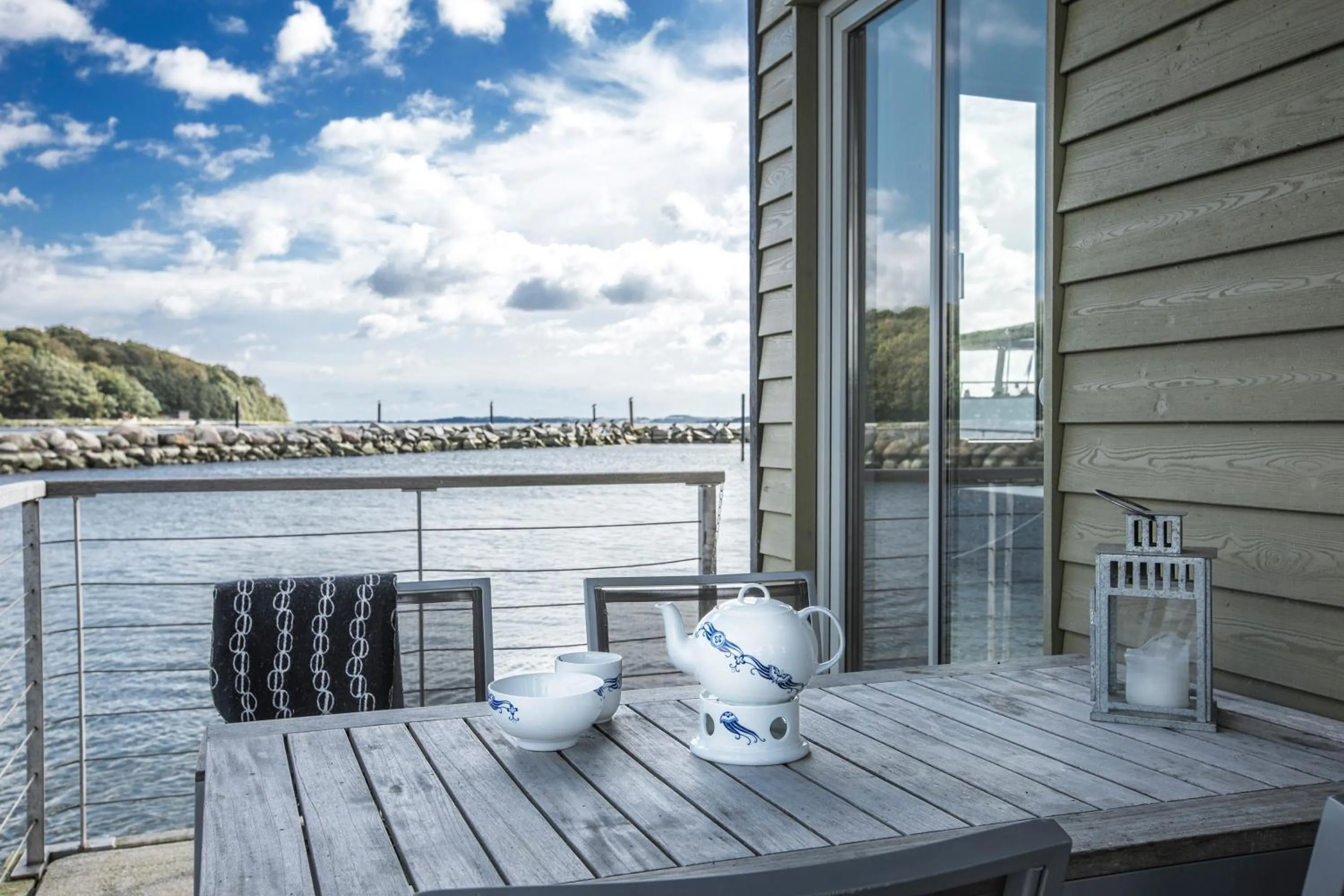 Balcony/Terrace in Im-Jaich Wasserferienwelt