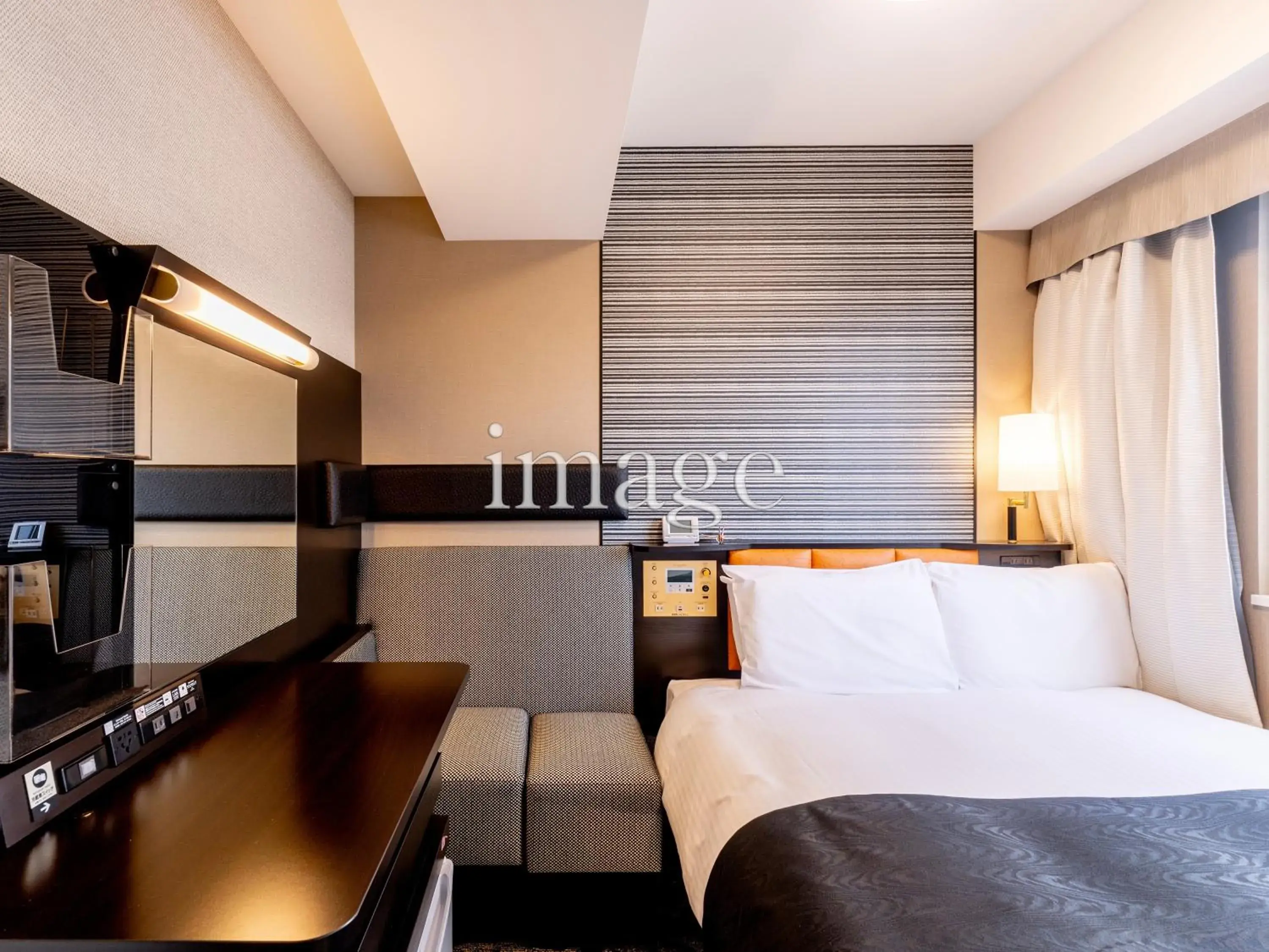 Bed in APA Hotel Shinagawa Togoshi Ekimae Bed in APA Hotel Shinagawa Togoshi Ekimae