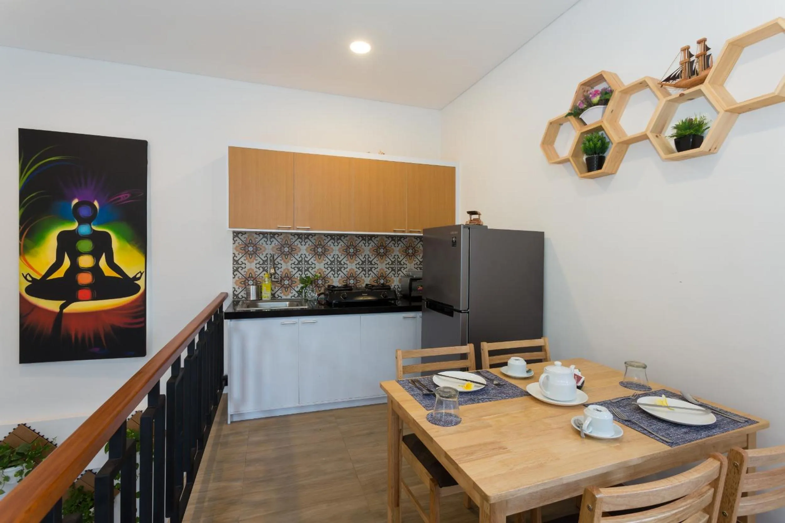 Communal kitchen in Pondok Bobo Seminyak