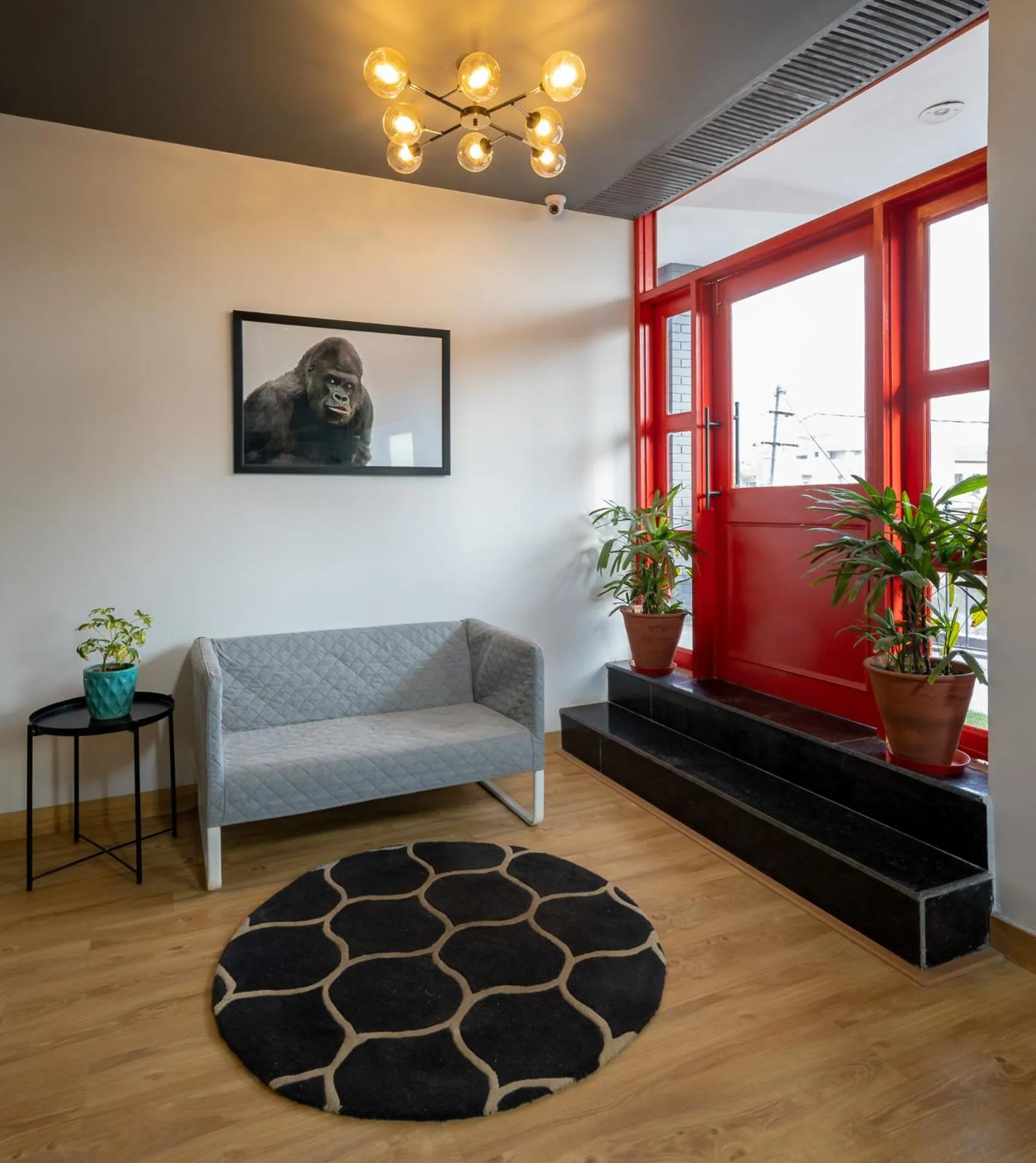 Seating area in Loft 24, Mansarovar