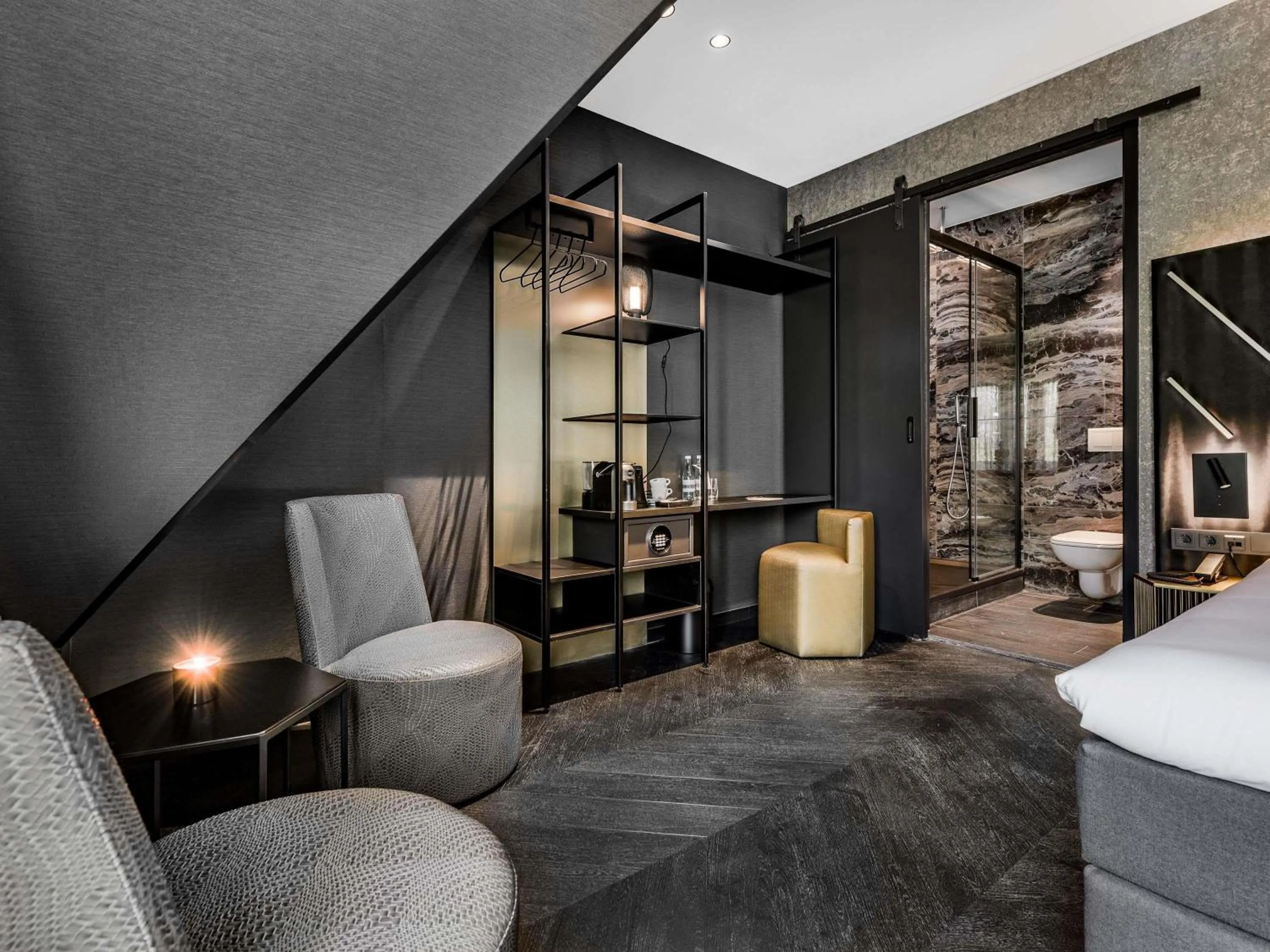 Bedroom, Bed in Le Marin Hotel Rotterdam City - Handwritten Collection