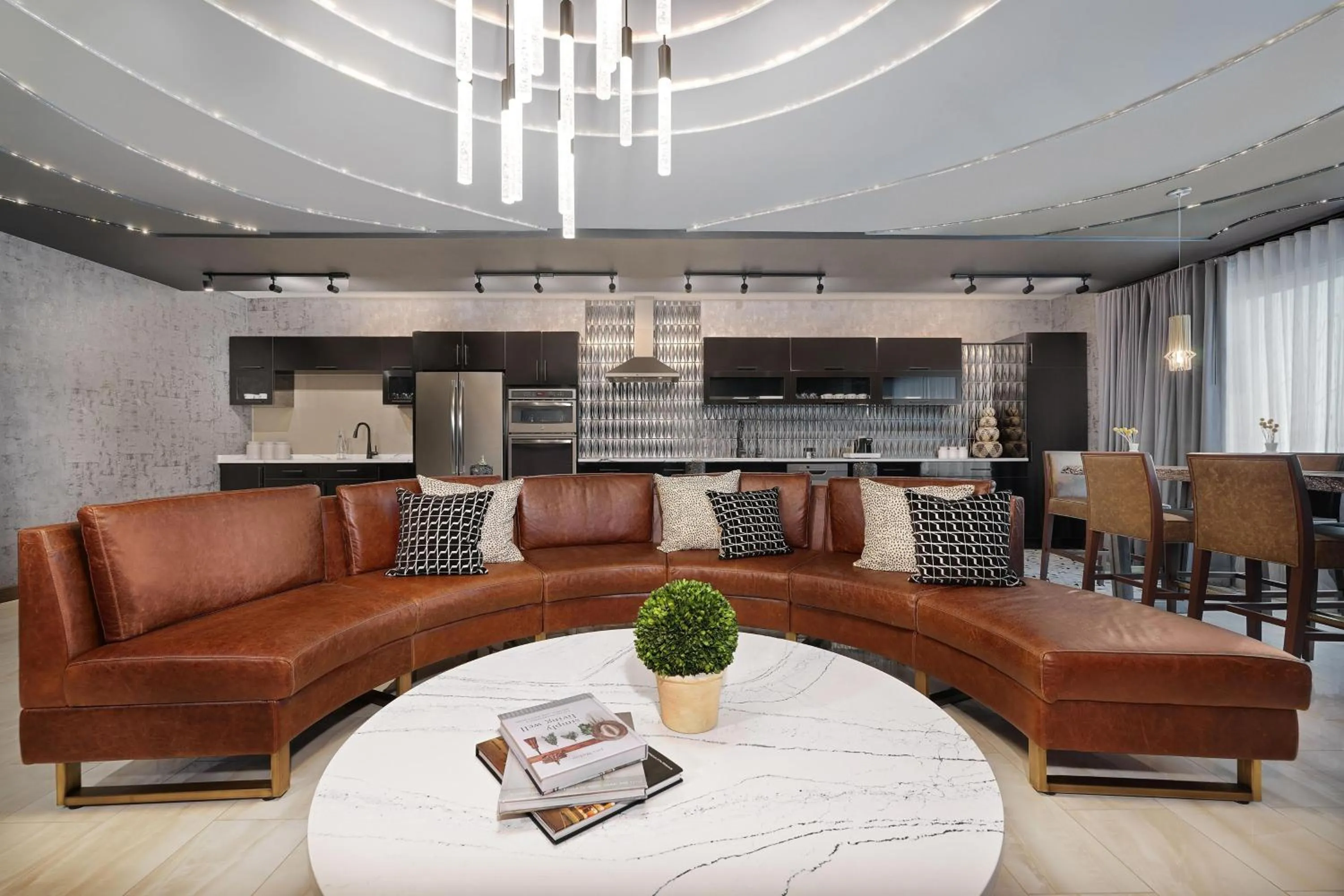 Living room in Element New York Wood Ridge