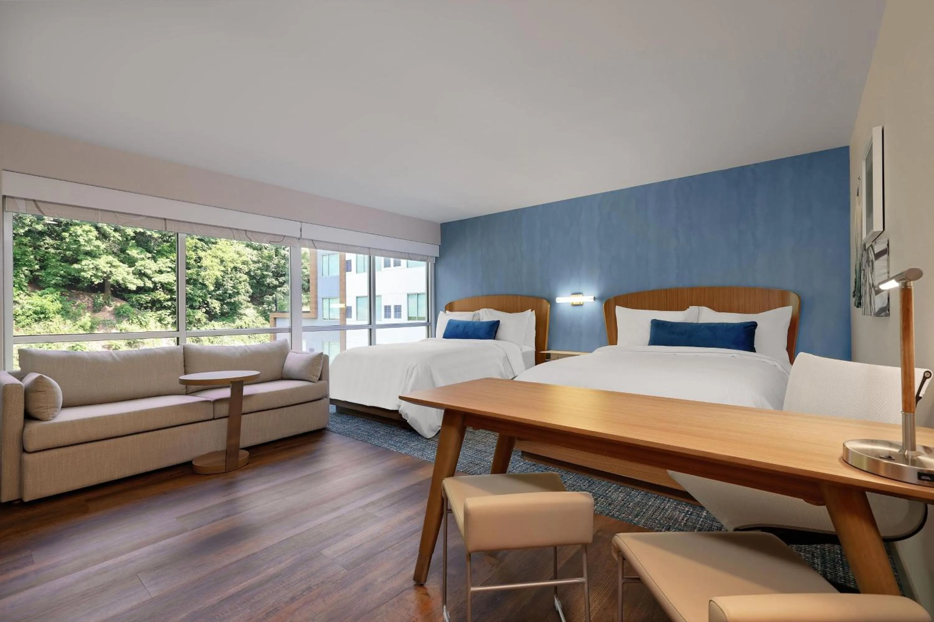 Bedroom, Bed in Element New York Wood Ridge