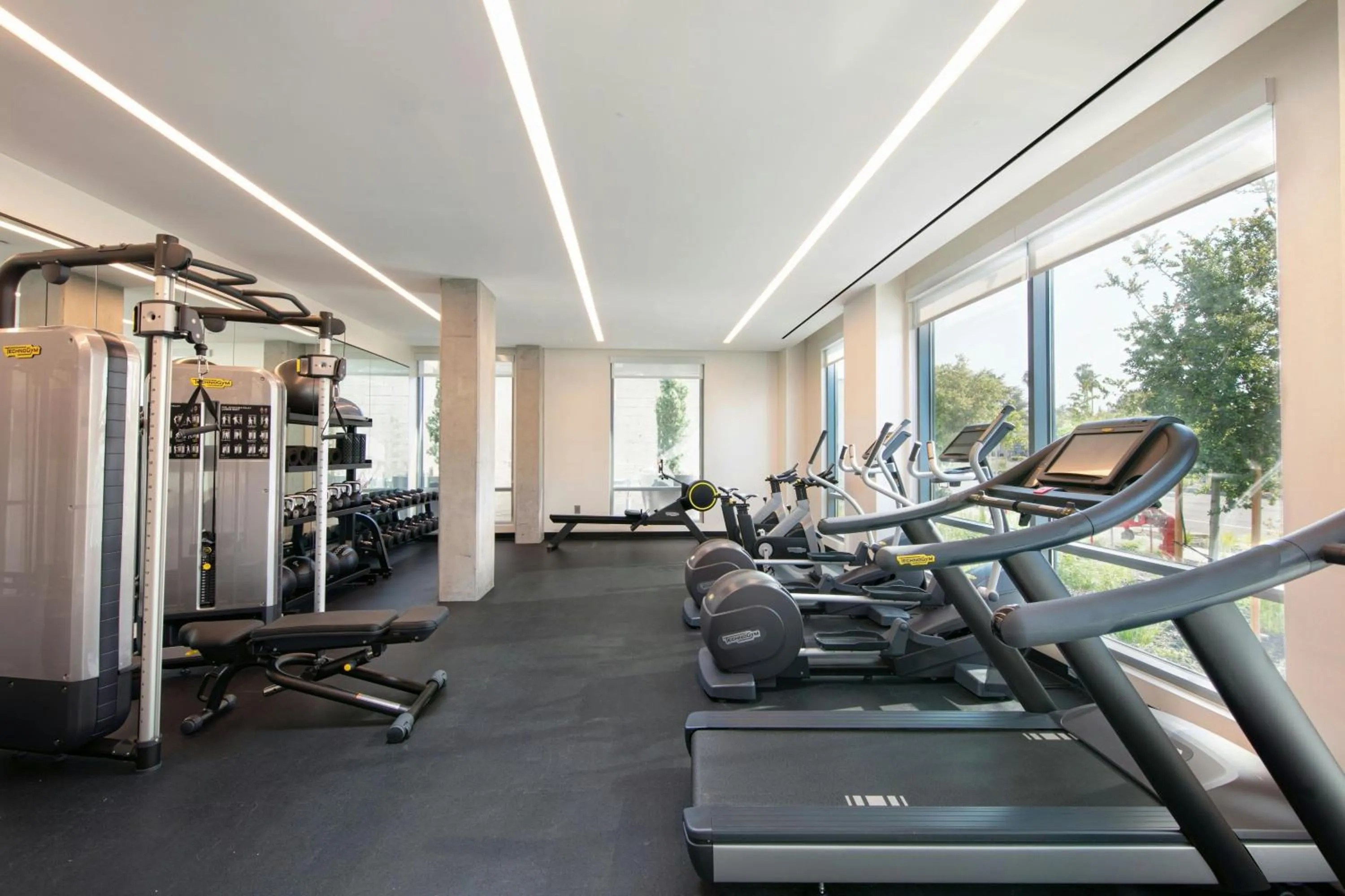 Fitness centre/facilities in AC Hotel by Marriott Palo Alto