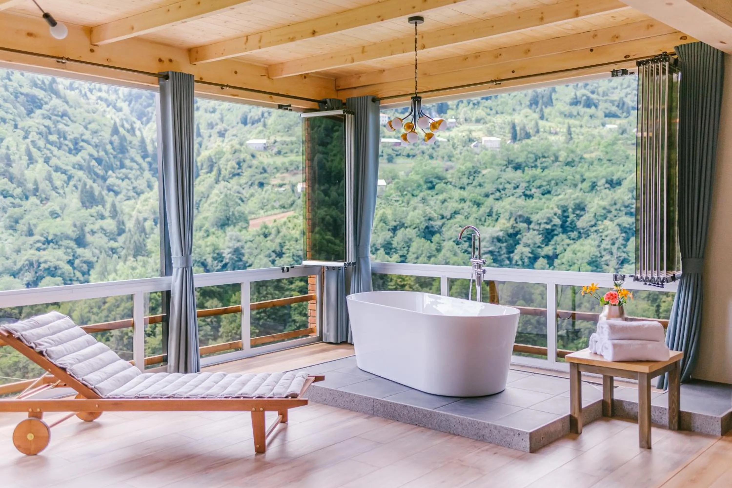 Mountain view in Hotel Chateau Iveri