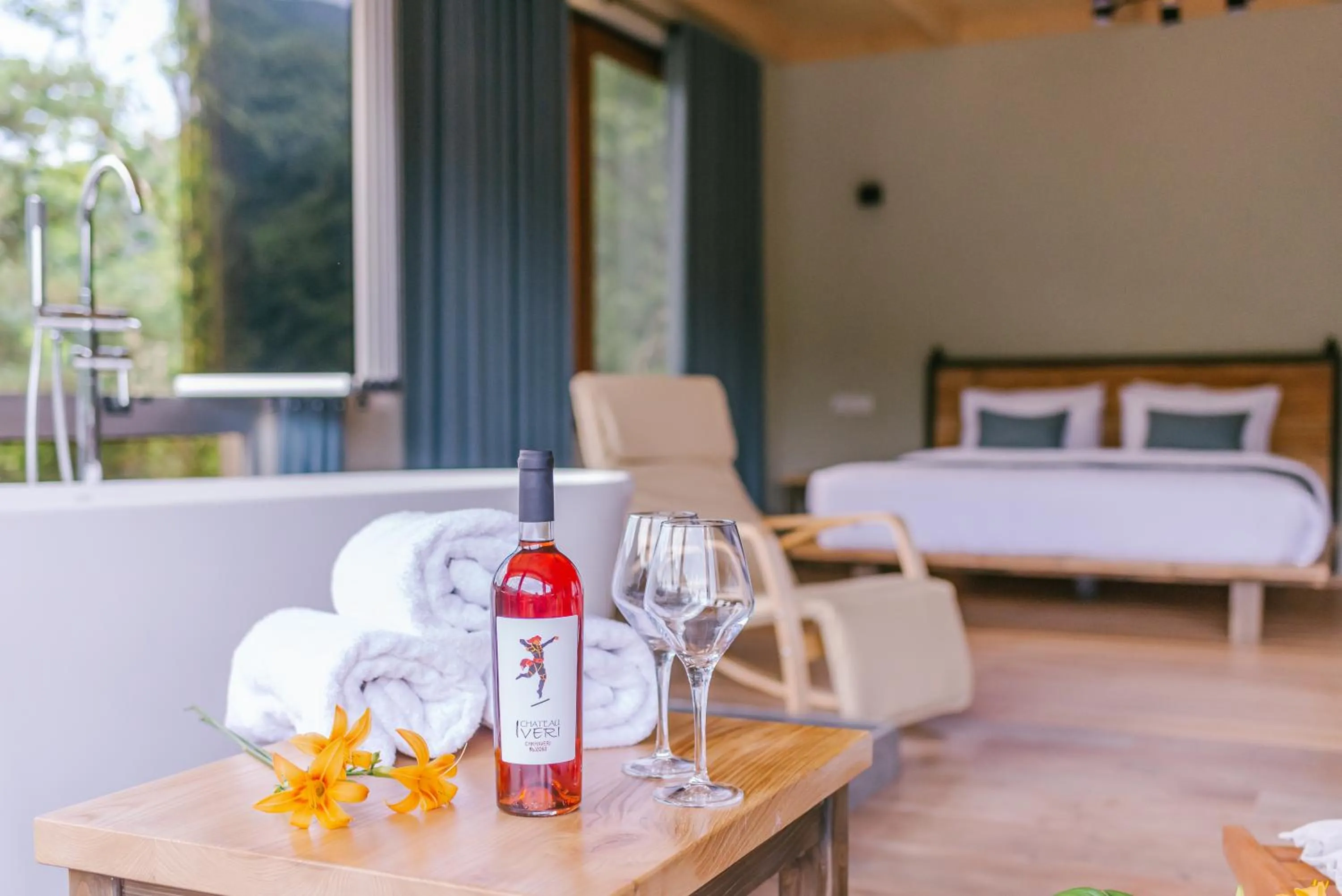 Summer, Bed in Hotel Chateau Iveri