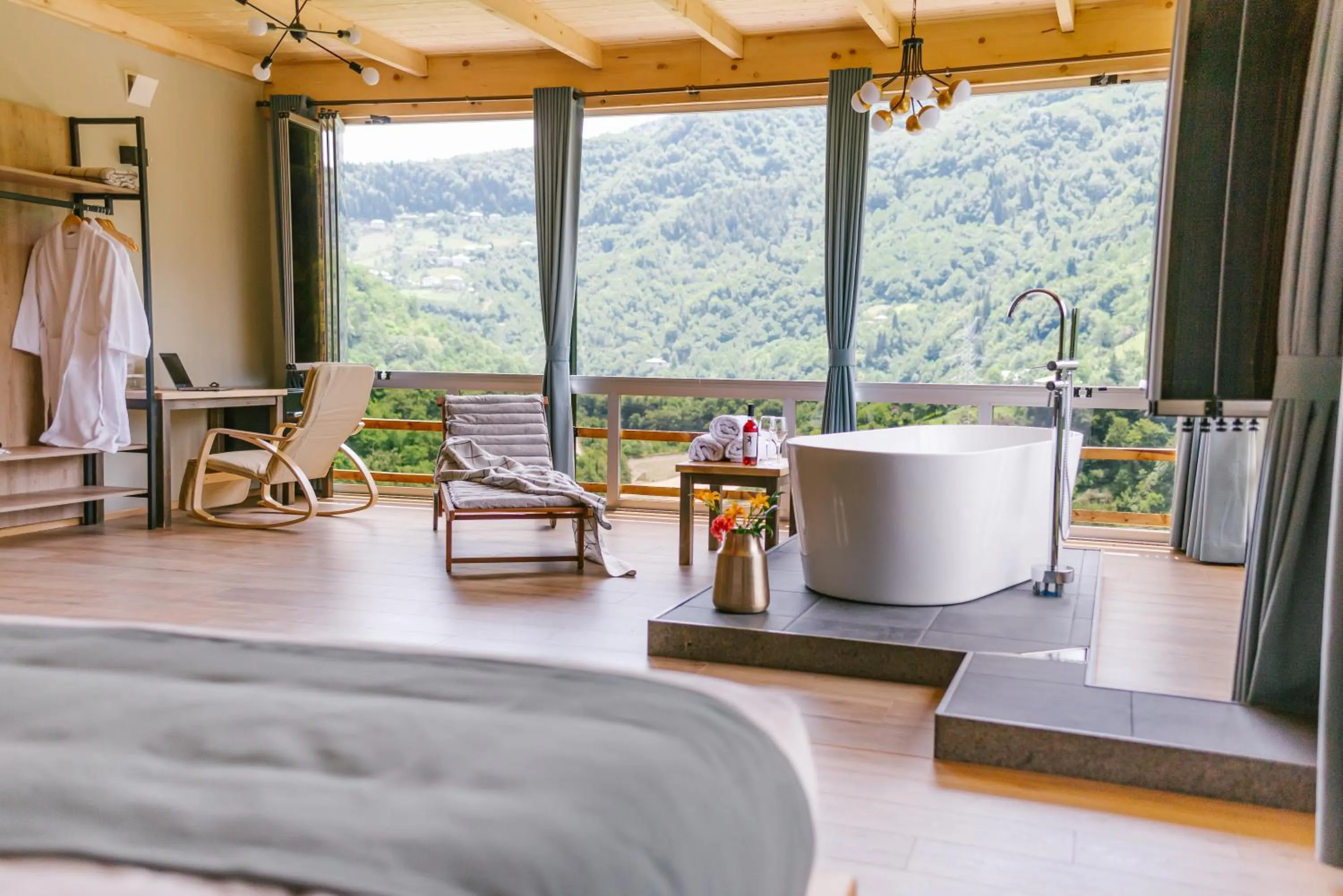 Mountain view in Hotel Chateau Iveri