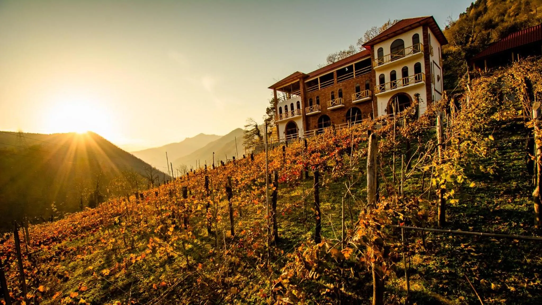 Property building in Hotel Chateau Iveri