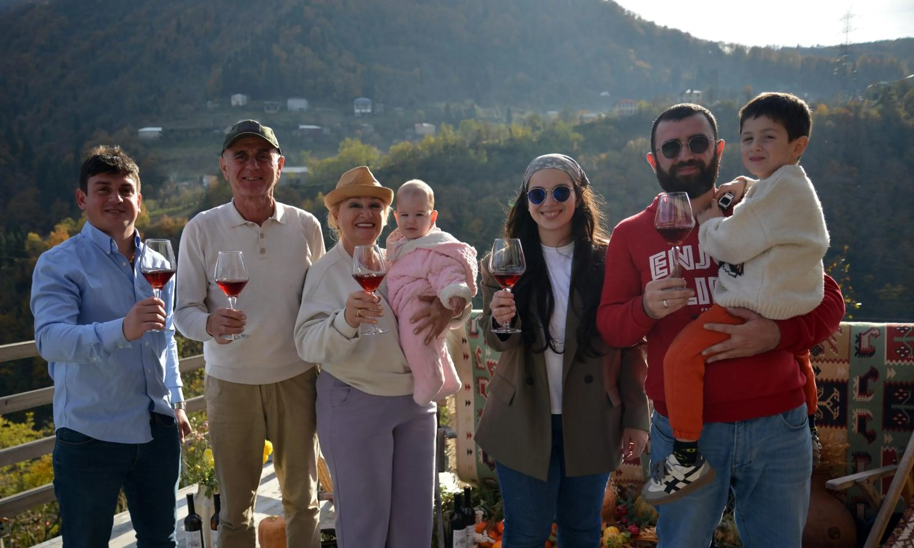 Mountain view in Hotel Chateau Iveri