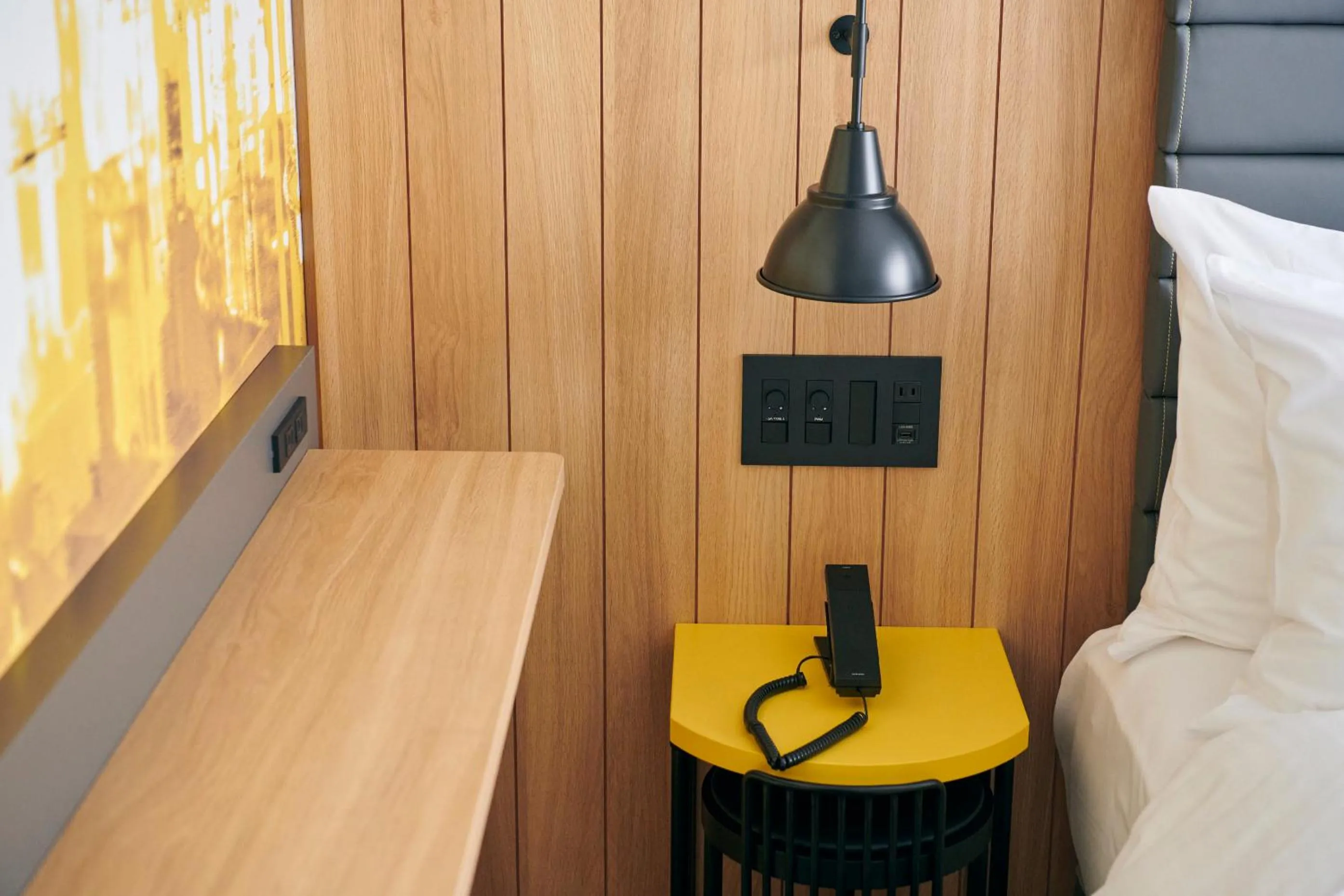 Decorative detail, Bed in ibis Styles Nagoya