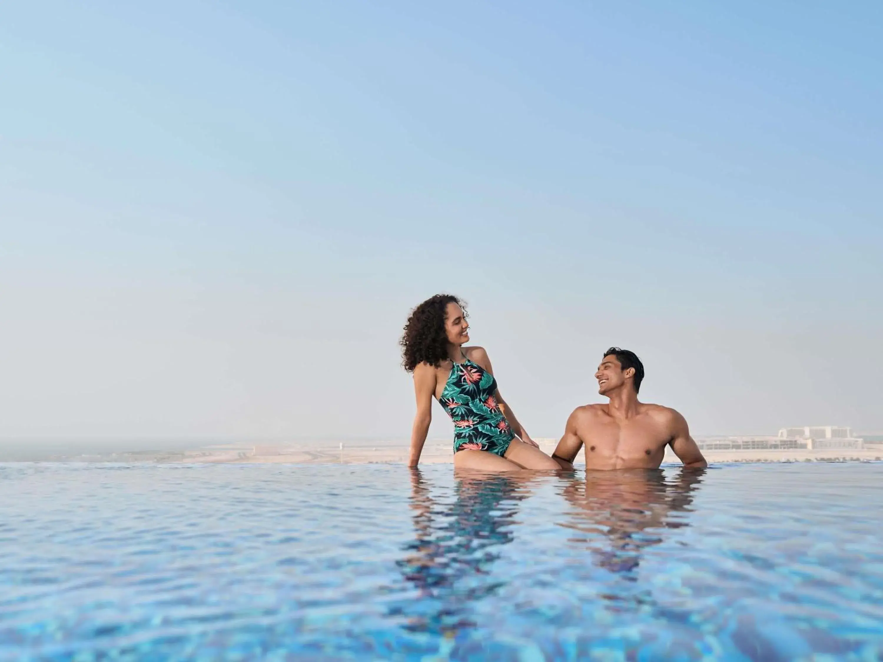 Pool view in Aparthotel Adagio Dubai Deira Pool view in Aparthotel Adagio Dubai Deira