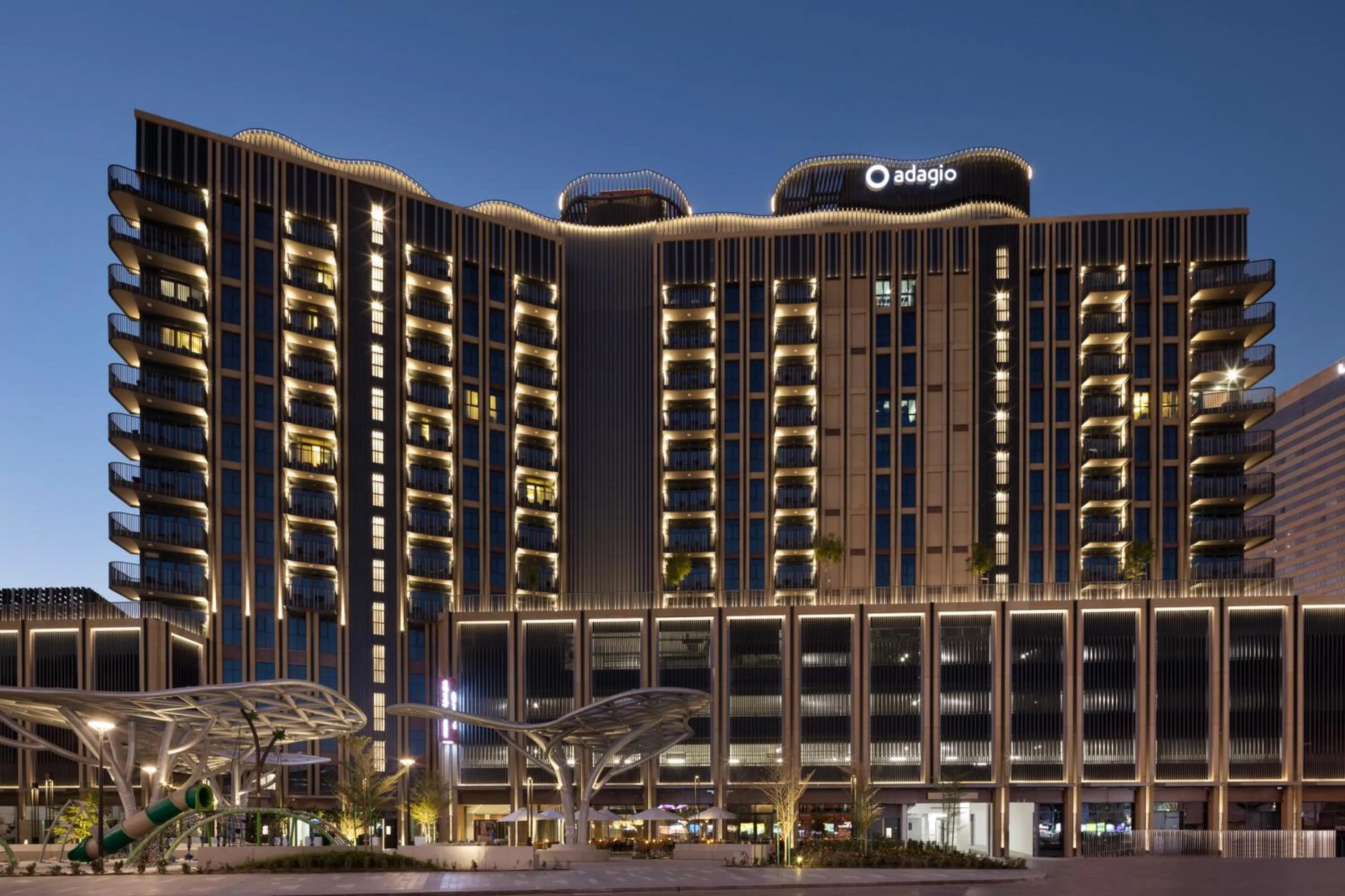 Property building in Aparthotel Adagio Dubai Deira